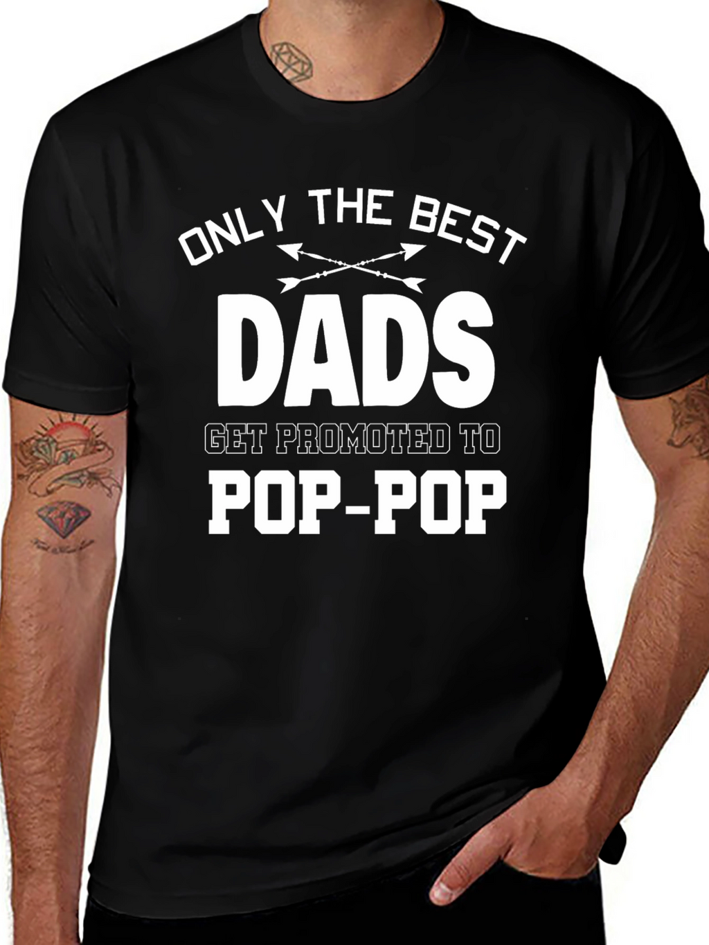 Best Dads Get Promoted to Pop-Pop T-Shirt