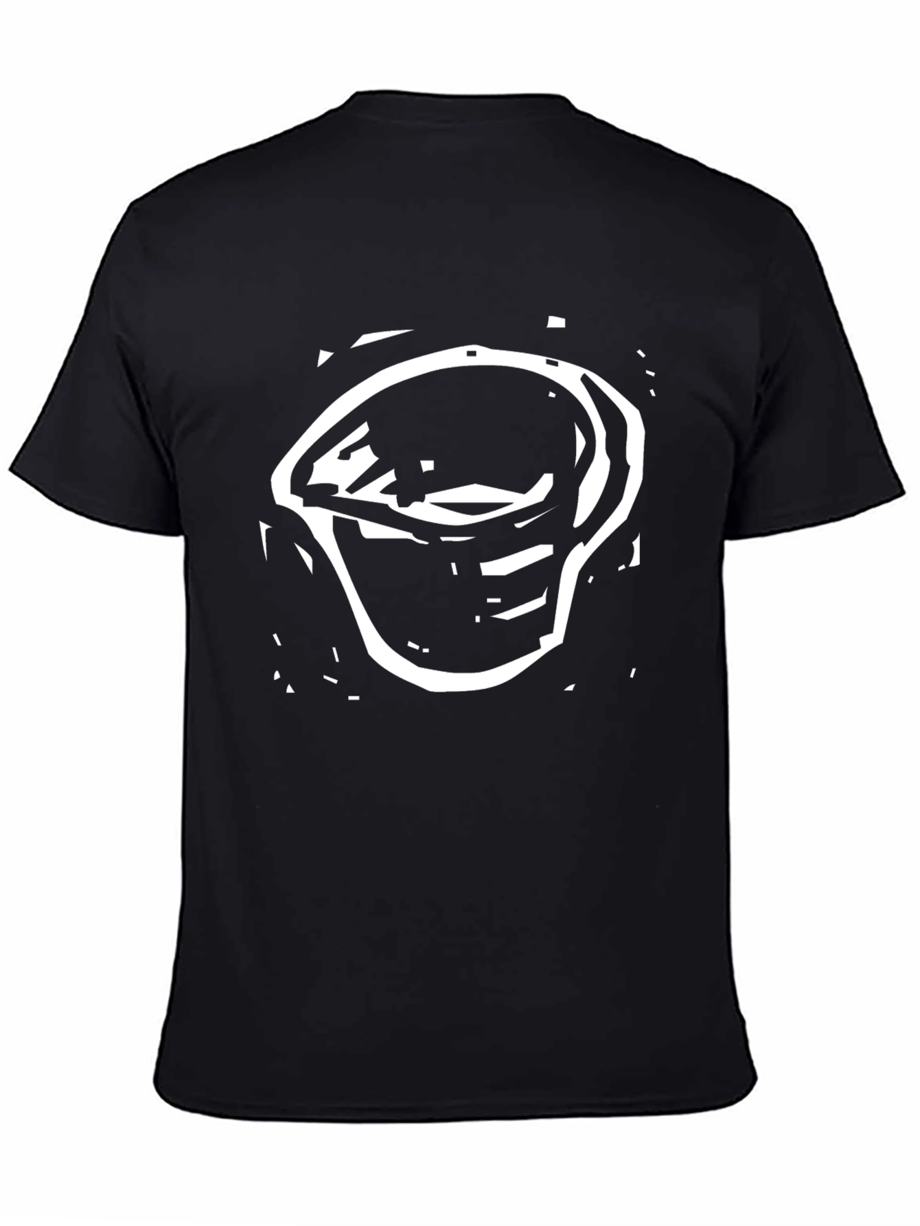 Abstract Graphic Tee - Modern Casual Black T-Shirt