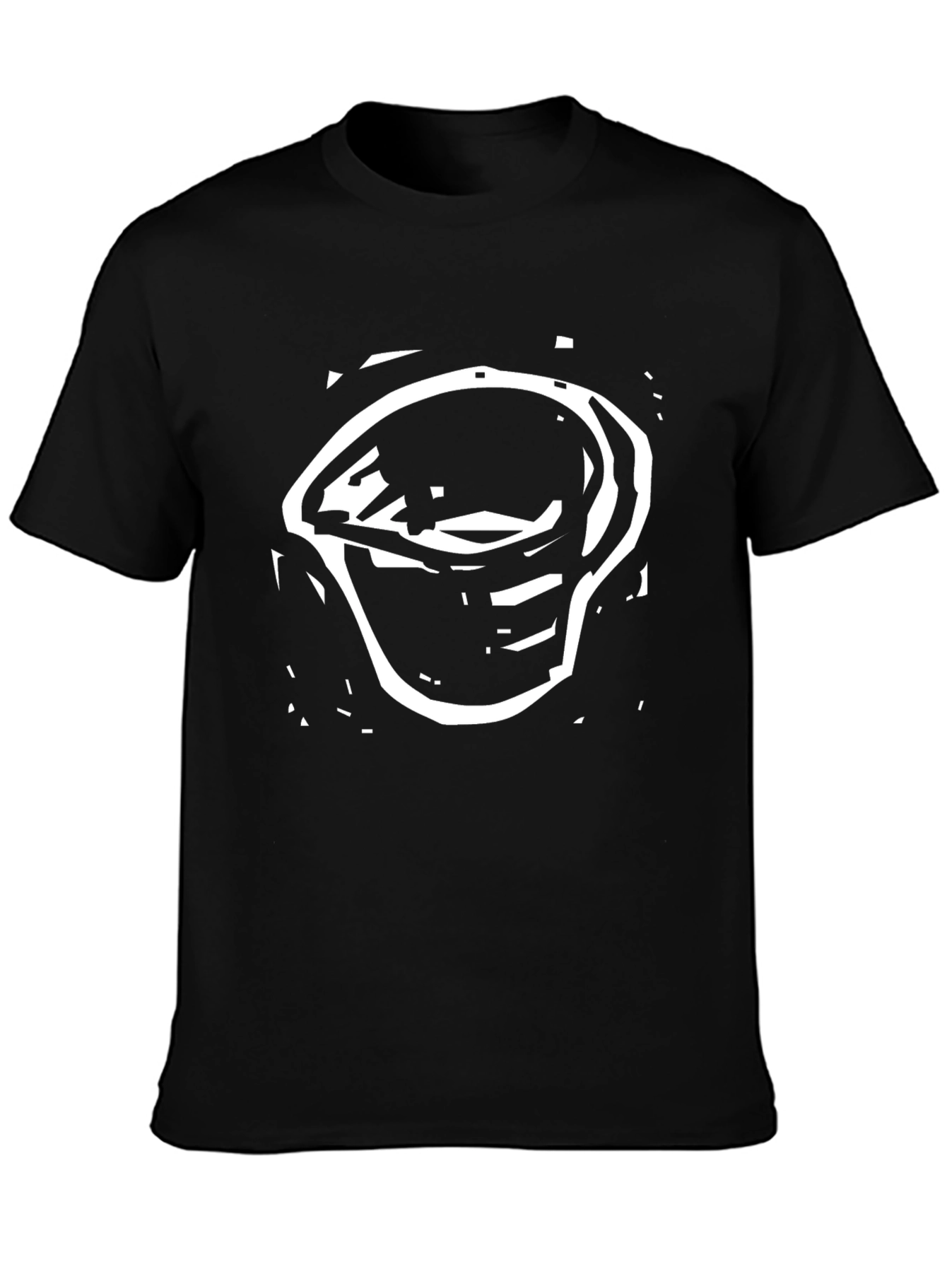 Abstract Graphic Tee - Modern Casual Black T-Shirt