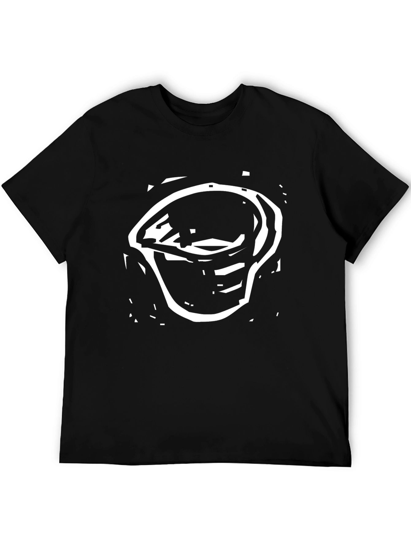 Abstract Graphic Tee - Modern Casual Black T-Shirt