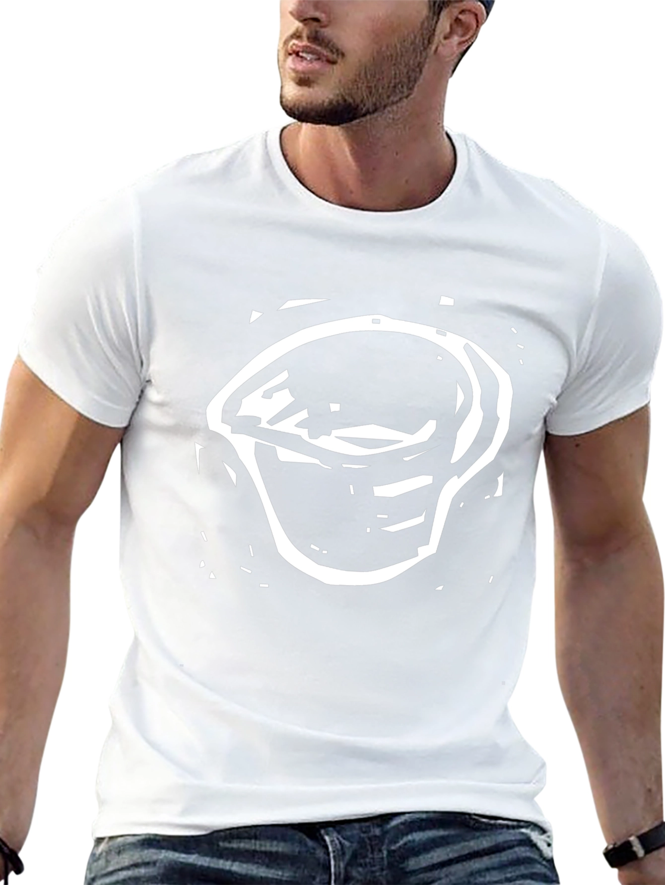 Abstract Graphic Tee - Modern Casual Black T-Shirt