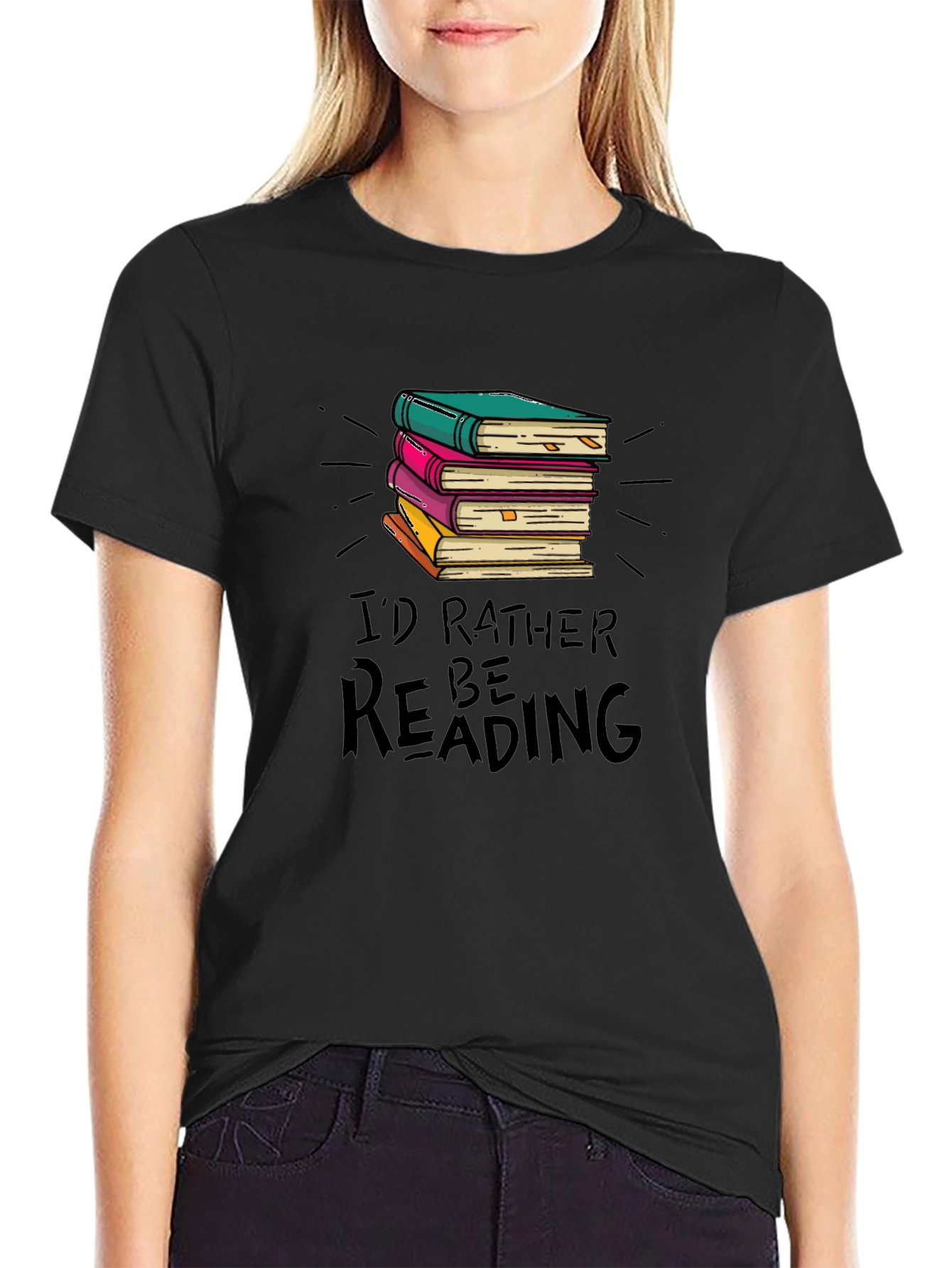 Book Lover Tee: Id Rather Be Reading T-Shirt