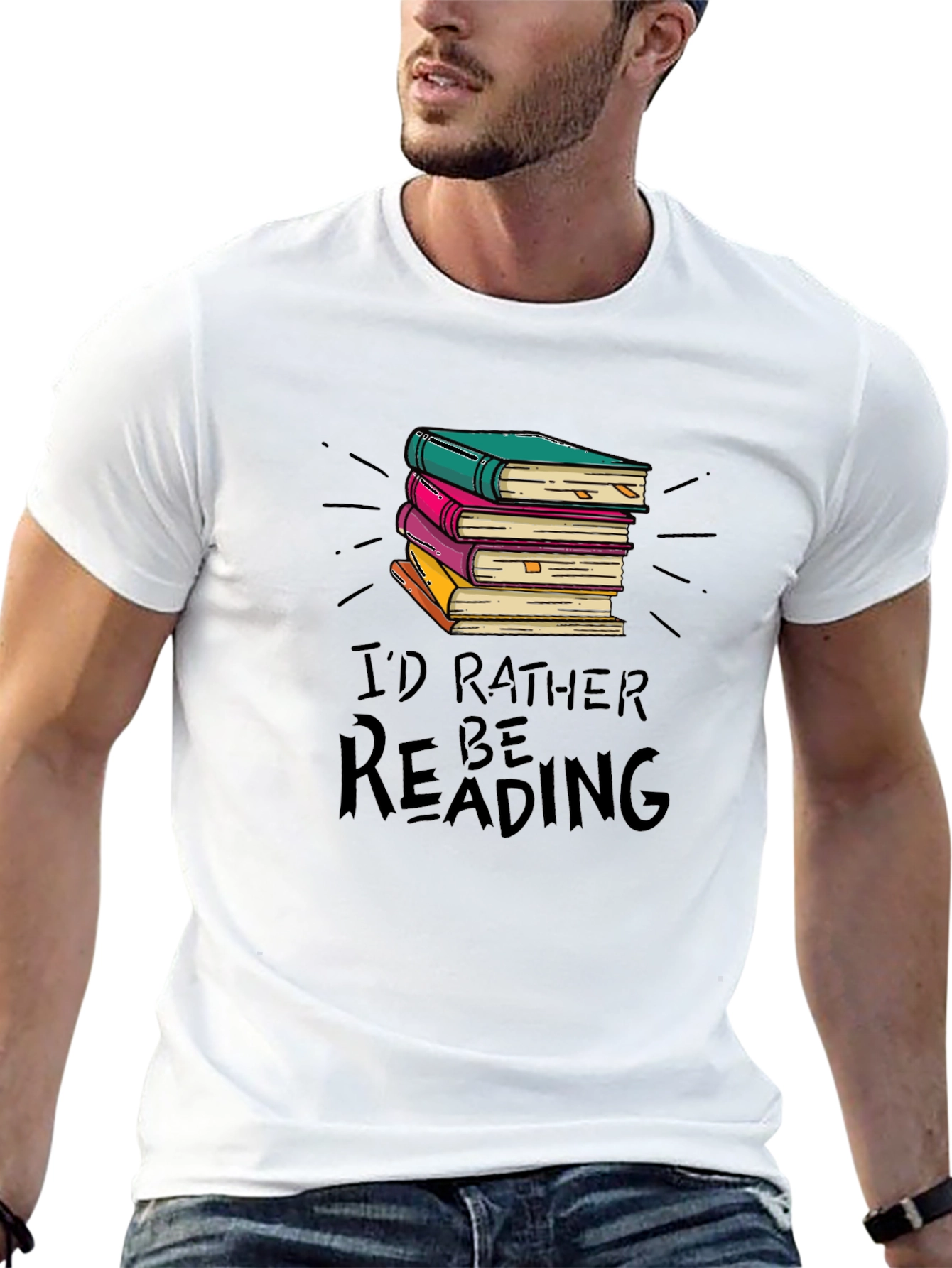 Book Lover Tee: Id Rather Be Reading T-Shirt