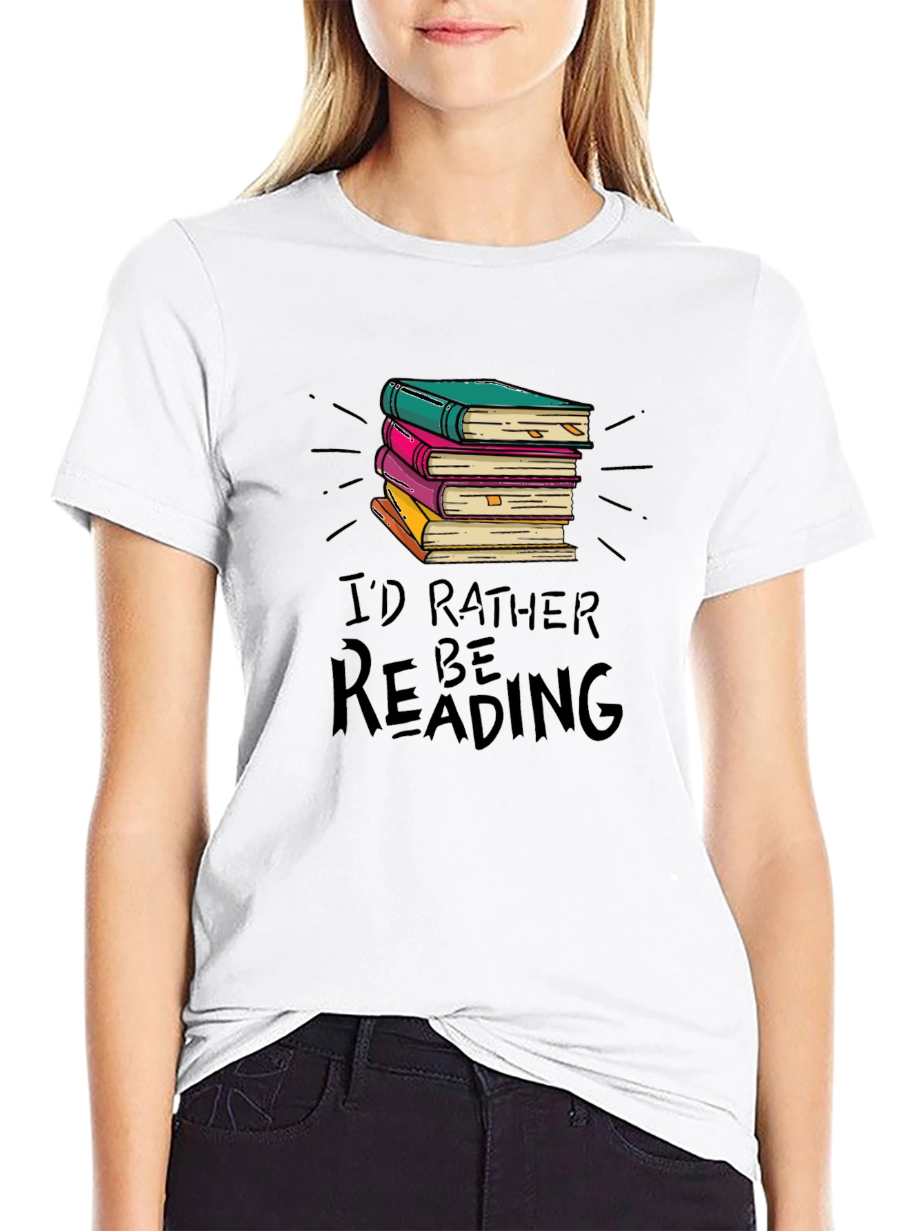 Book Lover Tee: Id Rather Be Reading T-Shirt