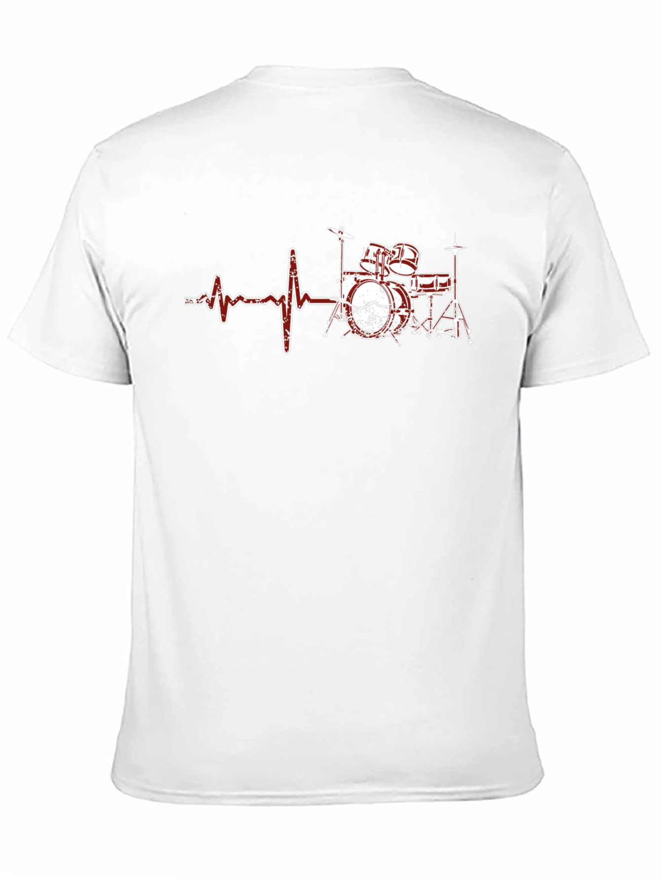 Drummer Heartbeat T-Shirt - Music Lover Tee