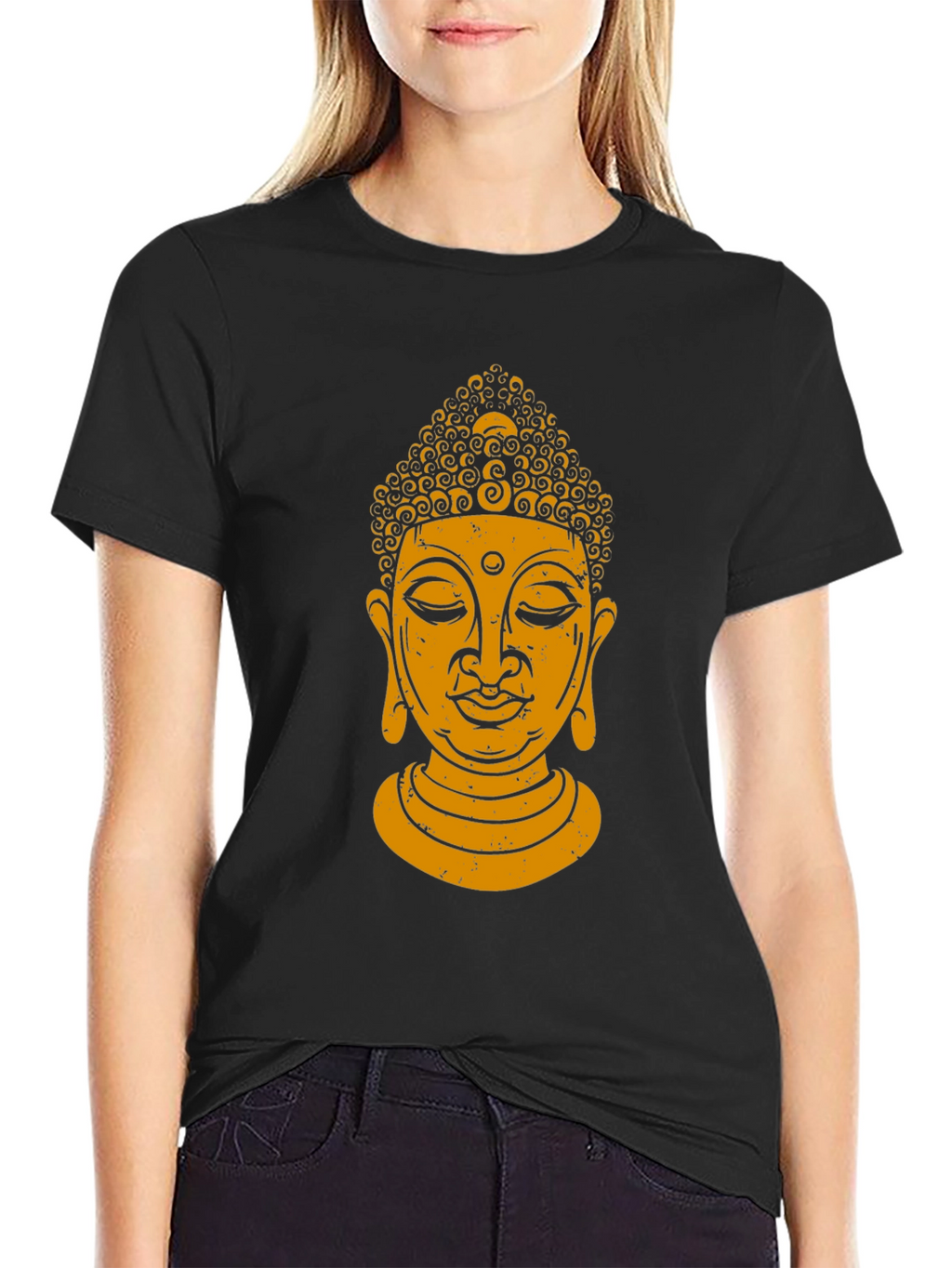 Buddha Graphic Black T-Shirt