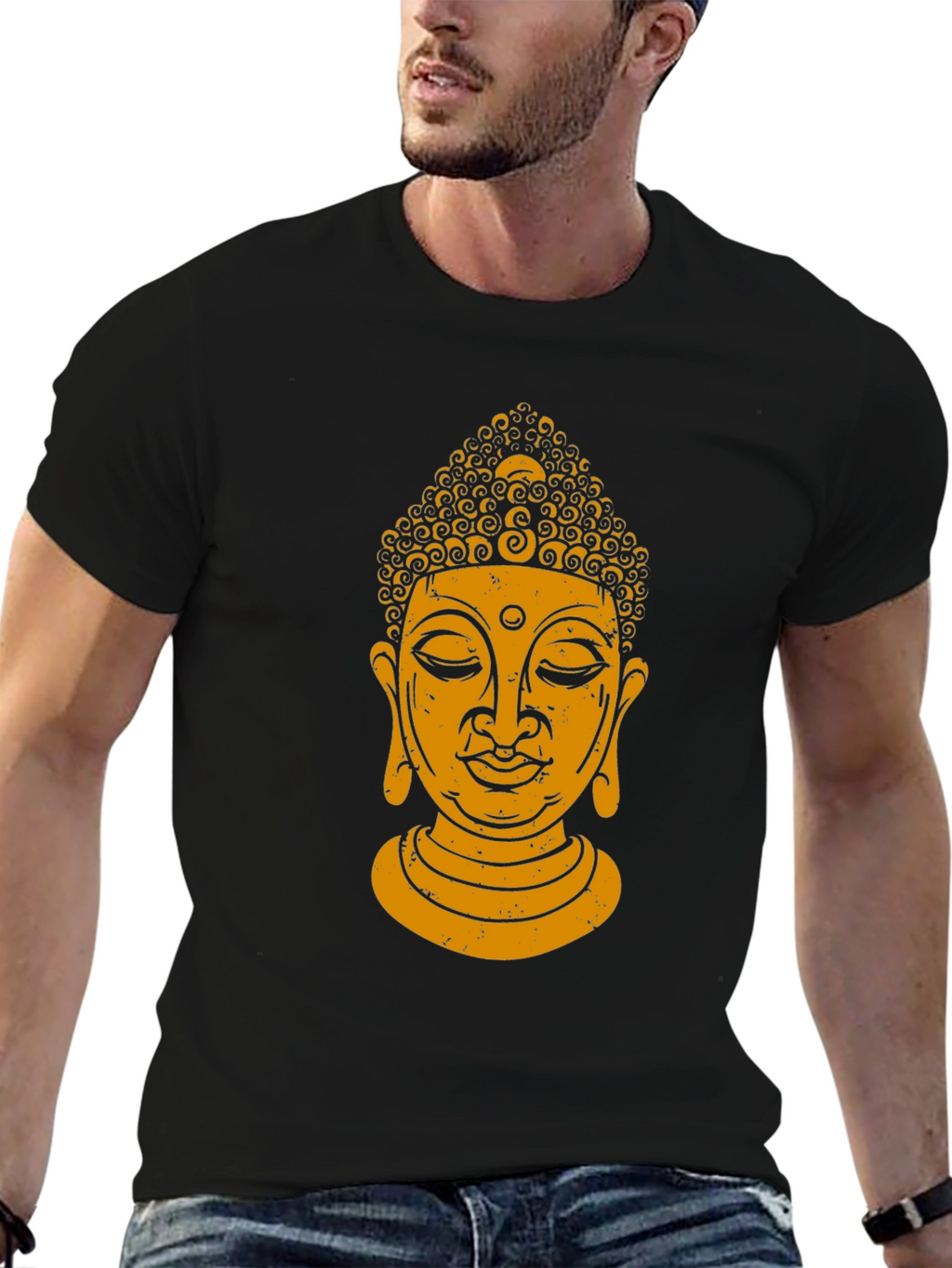 Buddha Graphic Black T-Shirt
