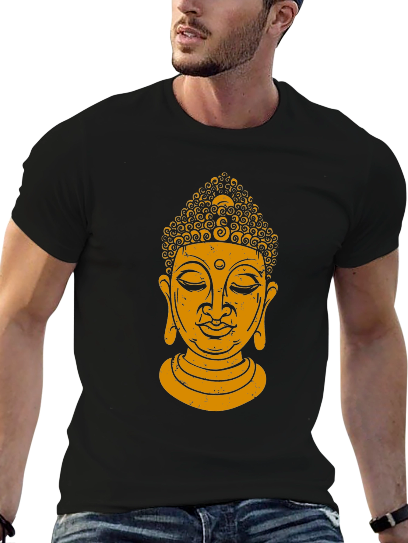 Buddha Graphic Black T-Shirt