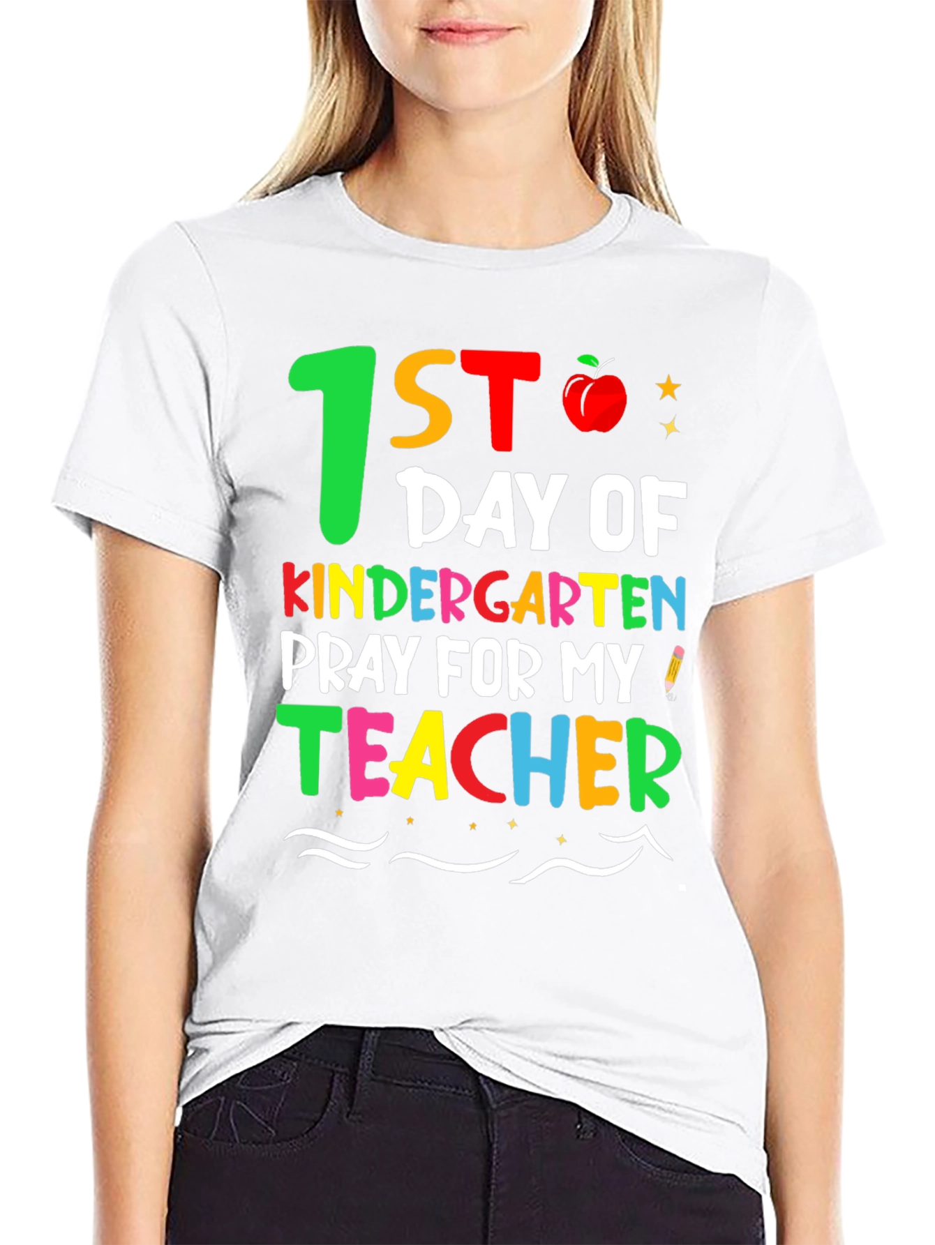 1st Day of Kindergarten Teacher Shirt