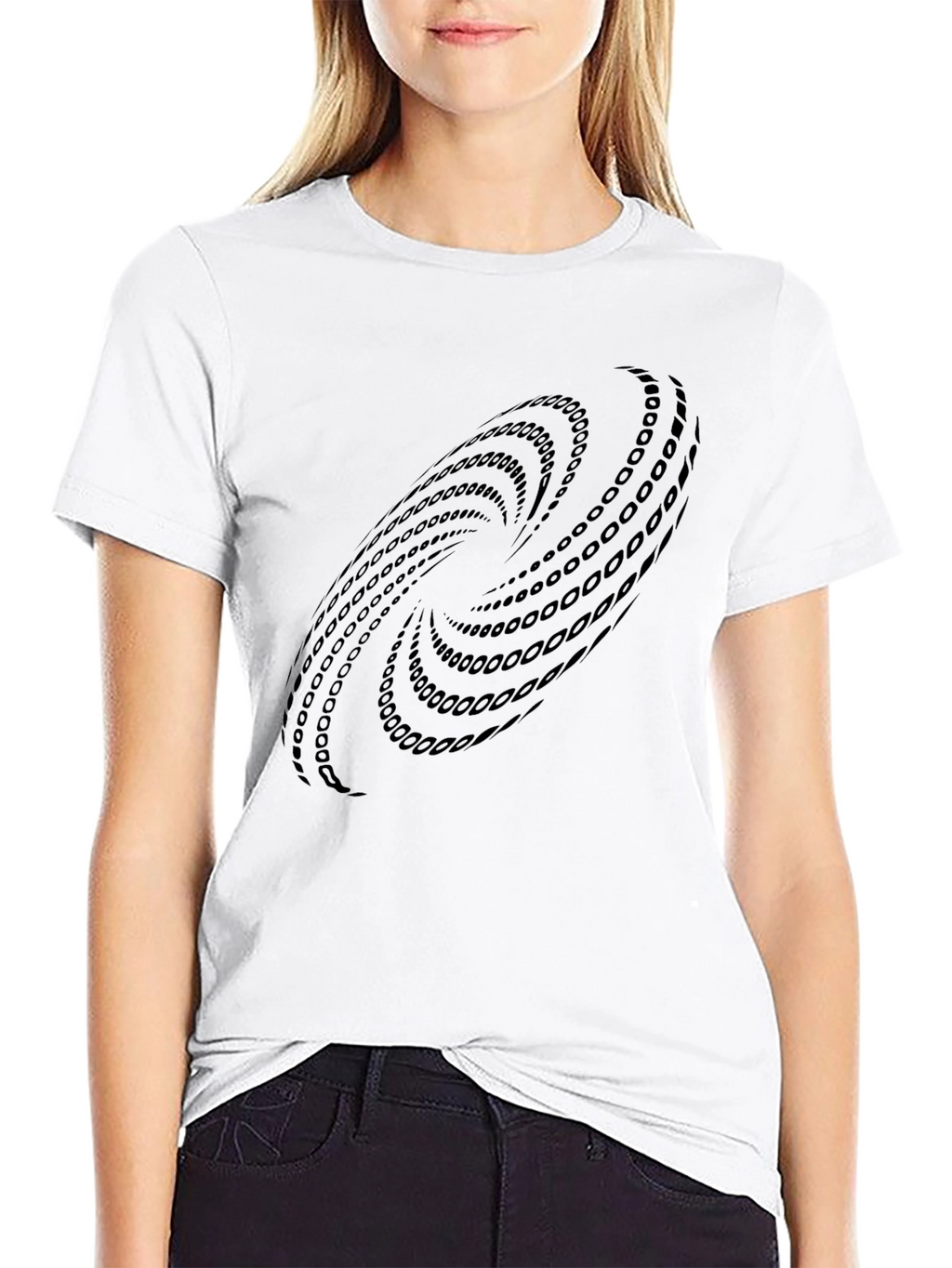 Optical Illusion Black T-Shirt