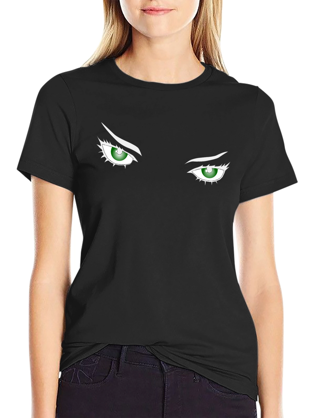 Eyes Graphic Tee - Bold Black Shirt