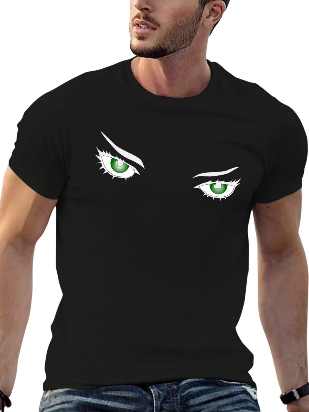 Eyes Graphic Tee - Bold Black Shirt