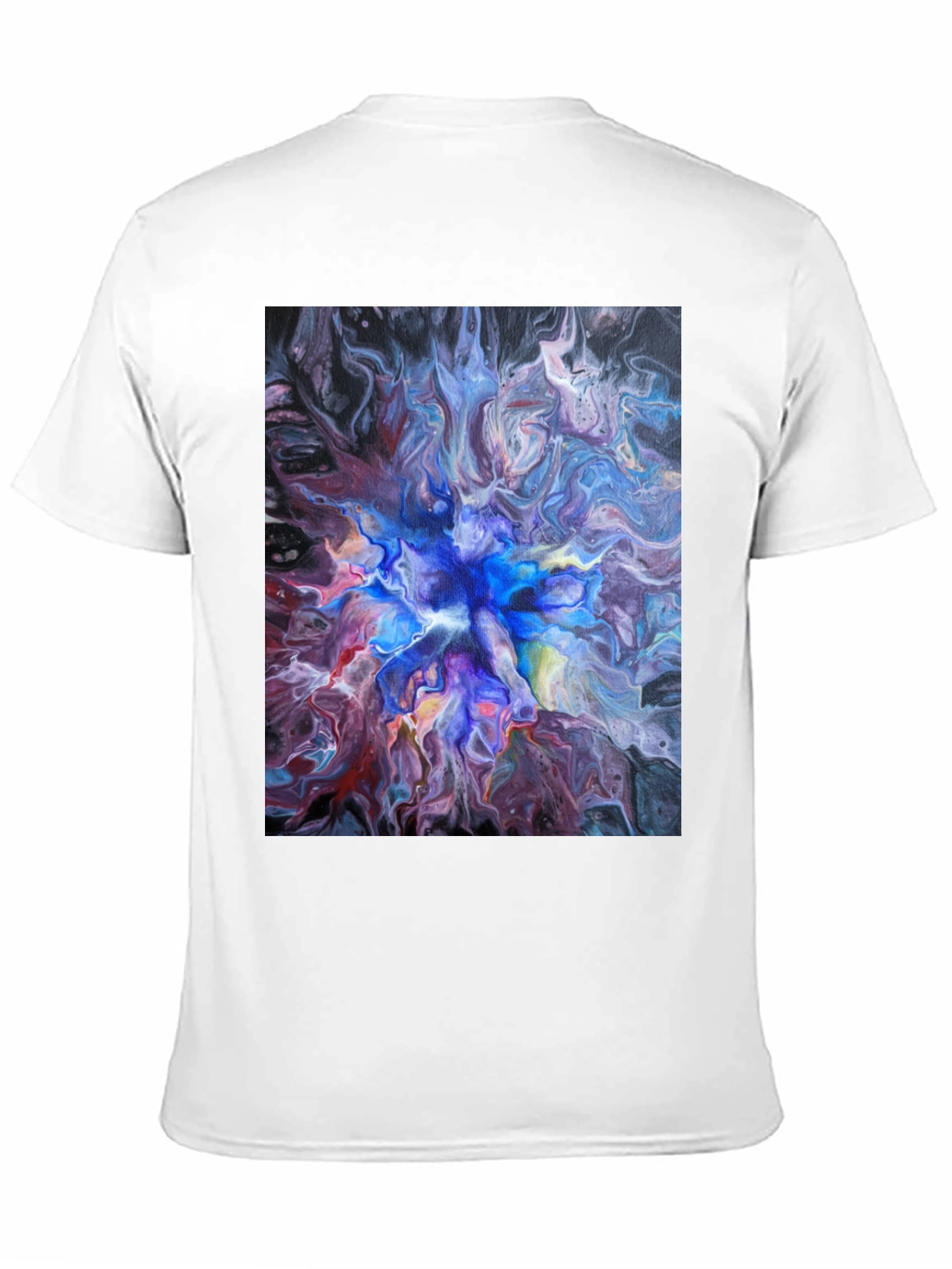 Abstract Swirl T-Shirt - Artistic Fluid Design