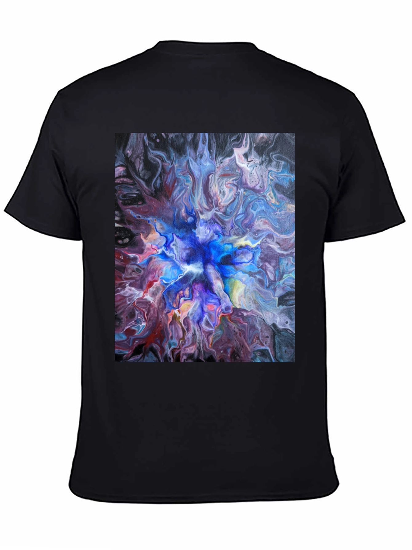 Abstract Swirl T-Shirt - Artistic Fluid Design