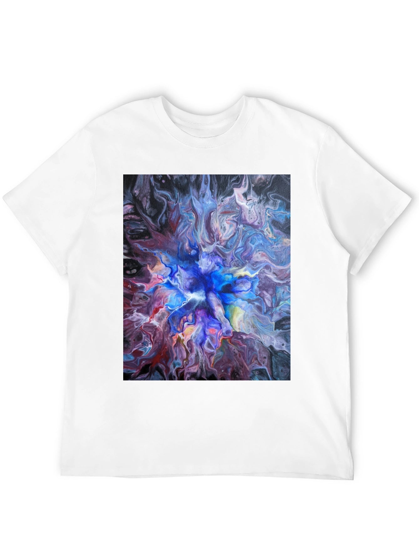 Abstract Swirl T-Shirt - Artistic Fluid Design