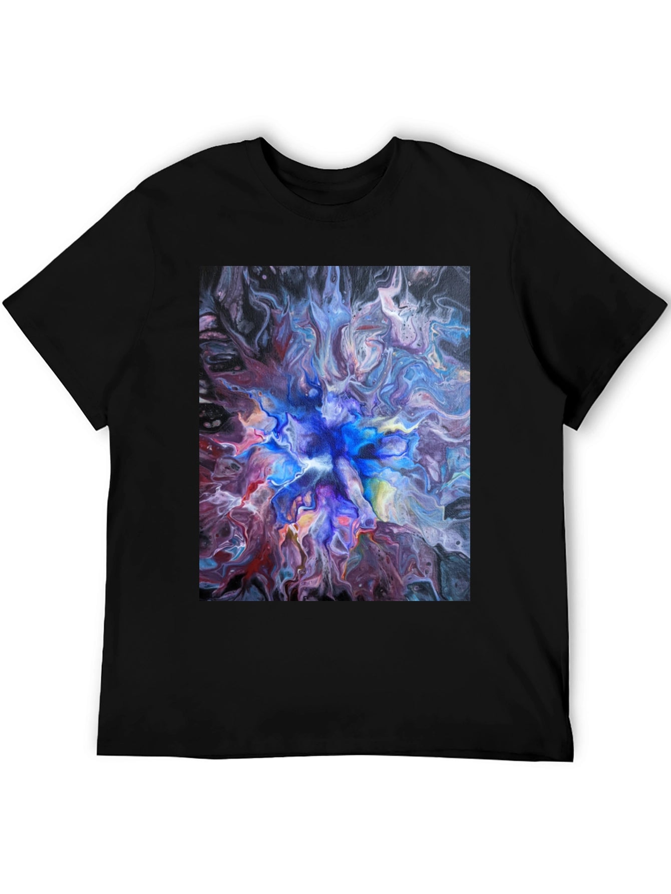 Abstract Swirl T-Shirt - Artistic Fluid Design