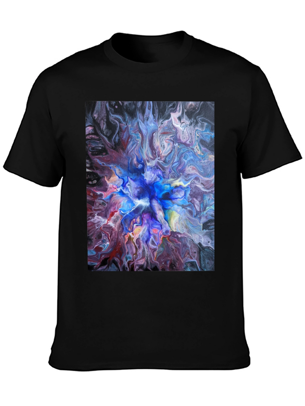 Abstract Swirl T-Shirt - Artistic Fluid Design