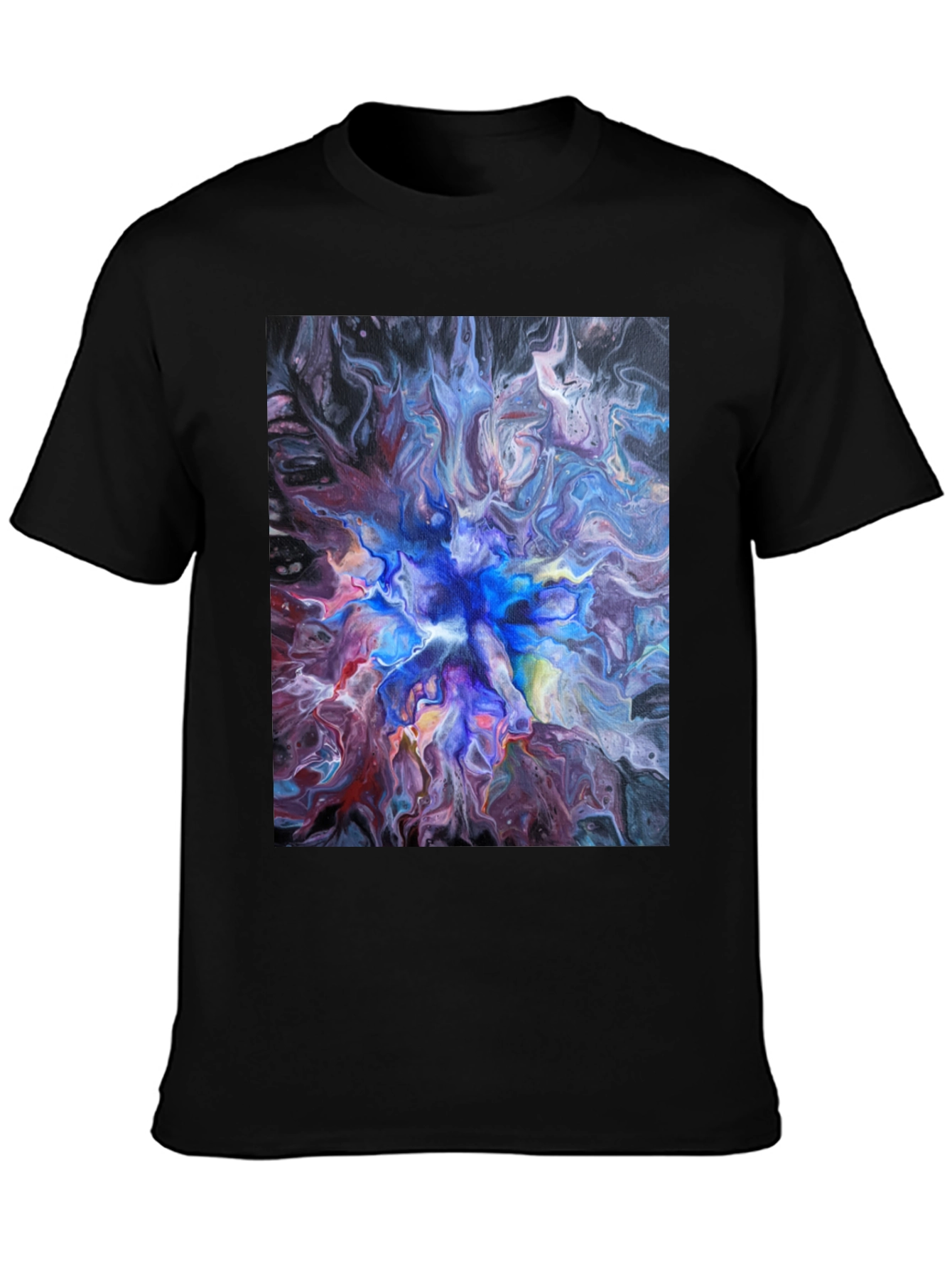 Abstract Swirl T-Shirt - Artistic Fluid Design