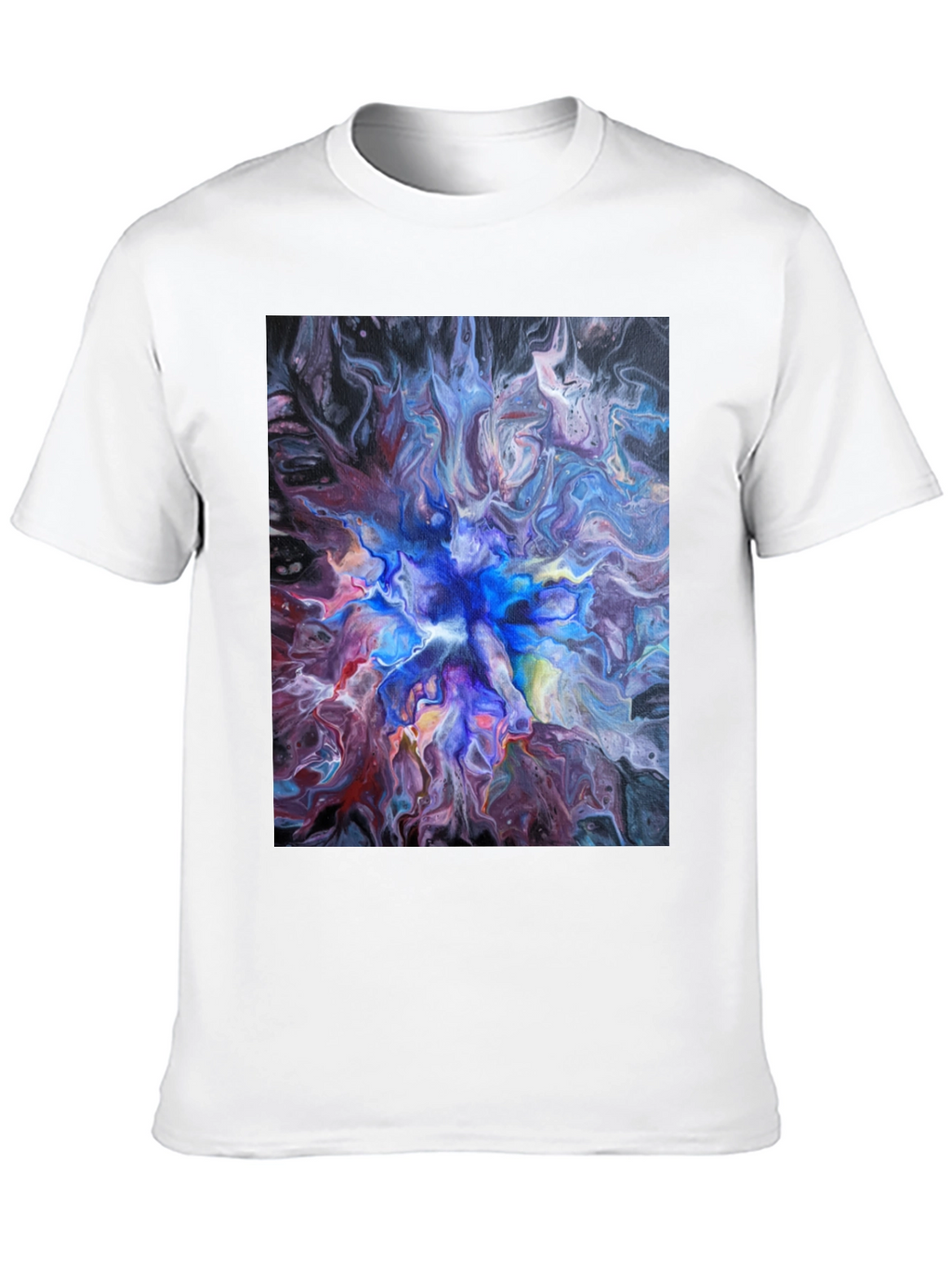 Abstract Swirl T-Shirt - Artistic Fluid Design