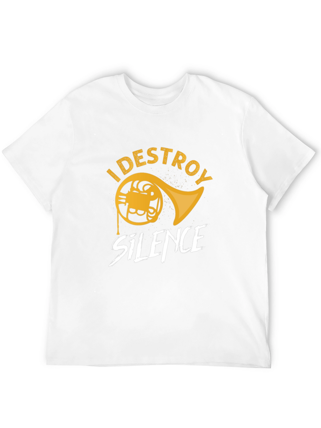Destroy Silence French Horn Graphic Tee