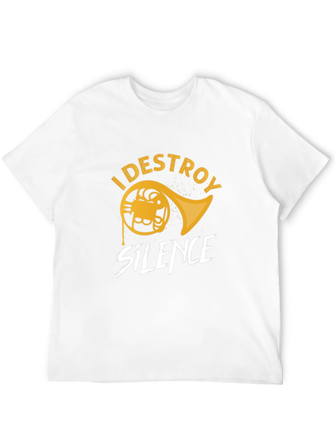 Destroy Silence French Horn Graphic Tee