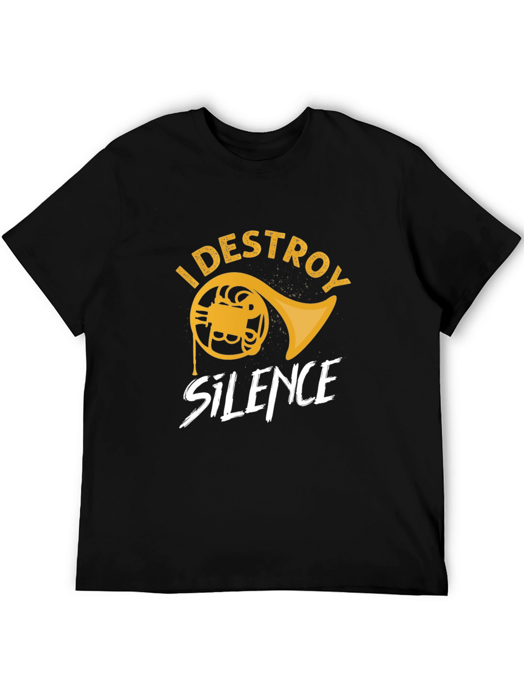 Destroy Silence French Horn Graphic Tee