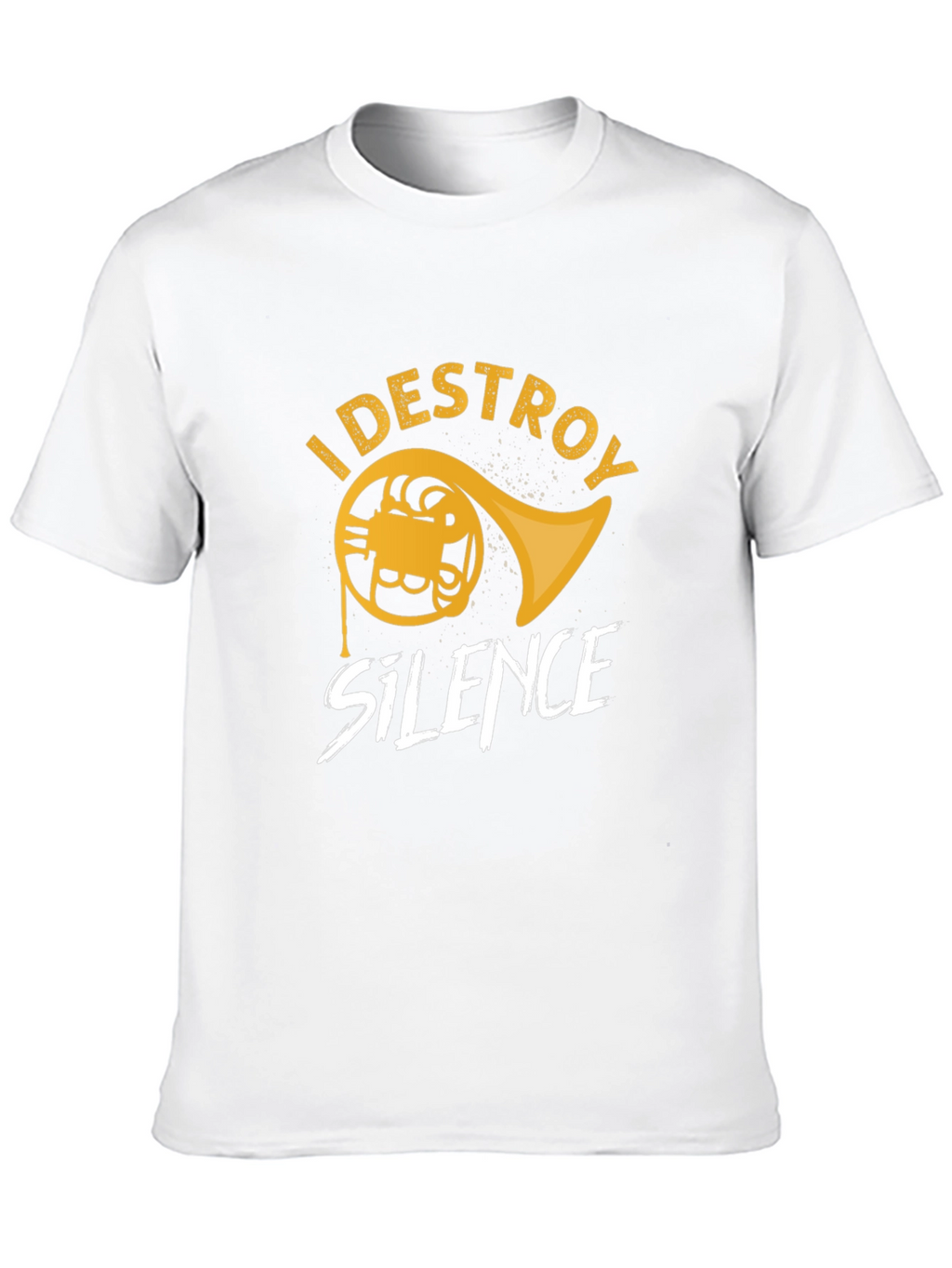 Destroy Silence French Horn Graphic Tee