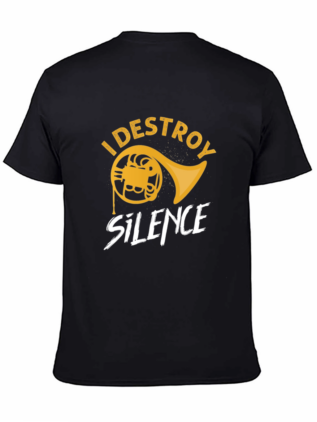 Destroy Silence French Horn Graphic Tee