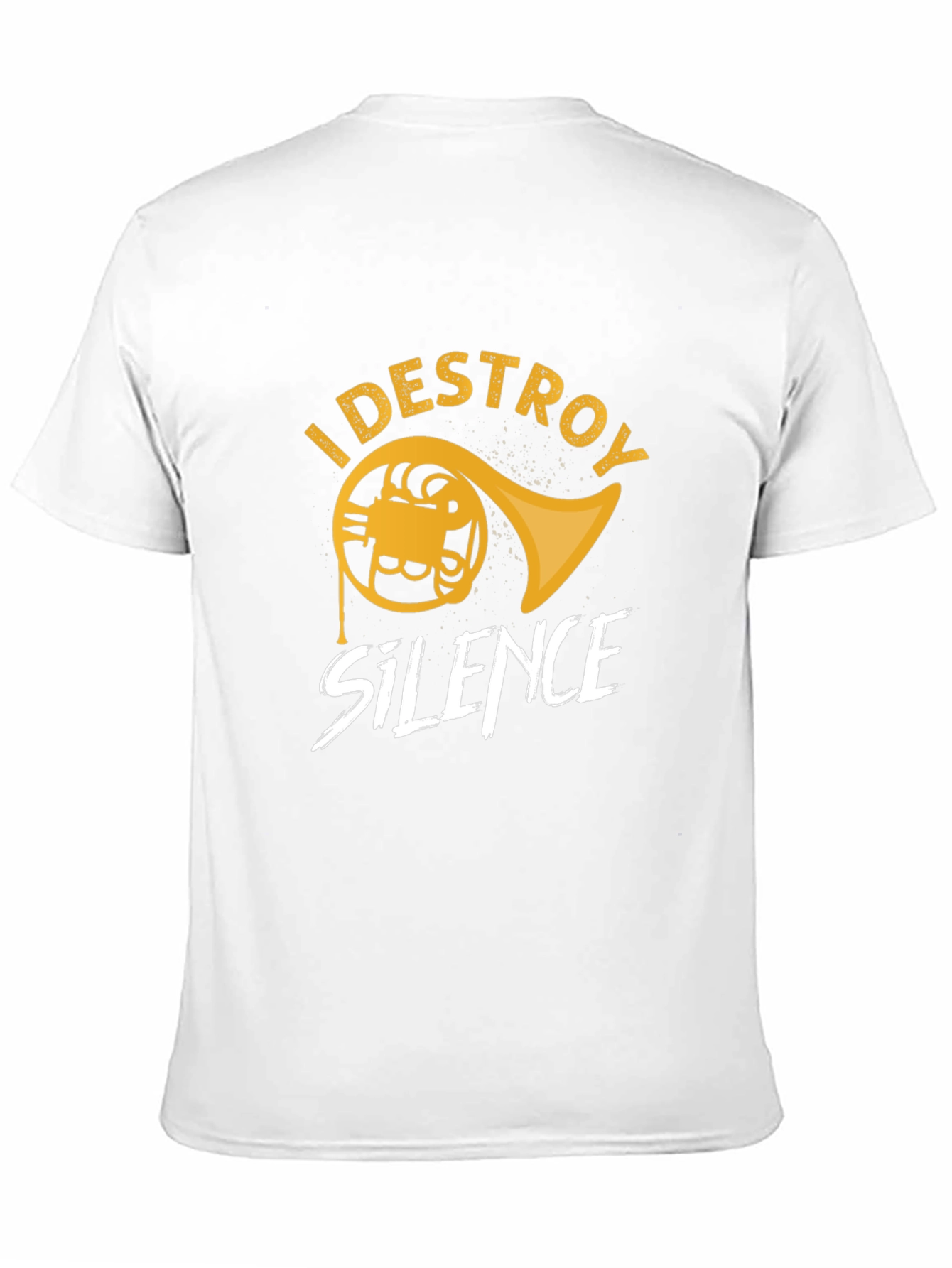 Destroy Silence French Horn Graphic Tee