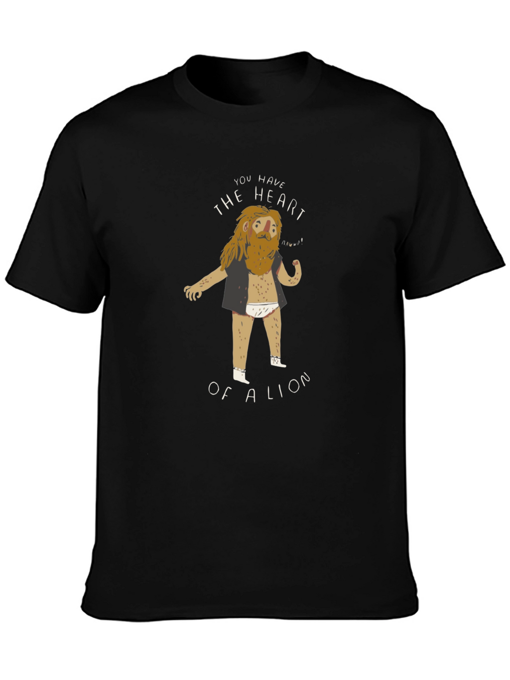 Lion Heart Graphic Tee - Funny T-Shirt