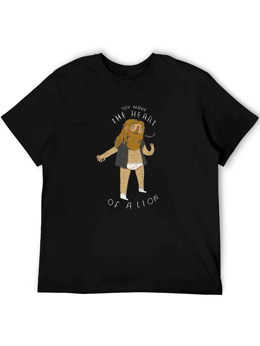 Lion Heart Graphic Tee - Funny T-Shirt