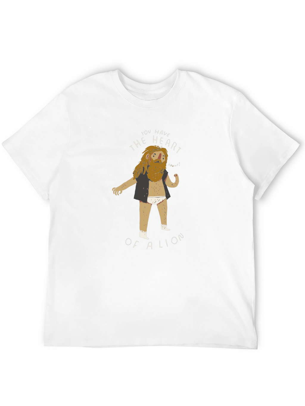 Lion Heart Graphic Tee - Funny T-Shirt