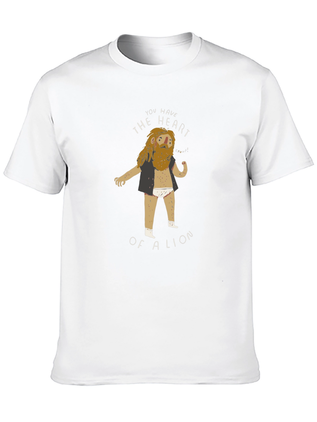 Lion Heart Graphic Tee - Funny T-Shirt