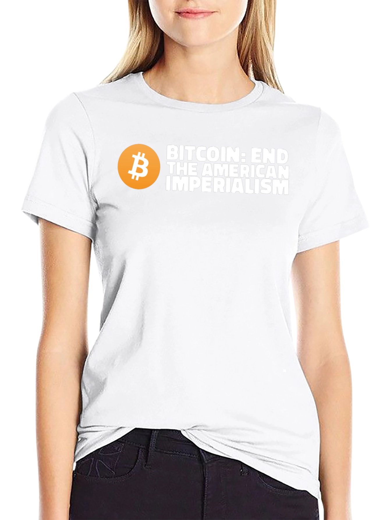 Bitcoin: End American Imperialism Graphic T-Shirt
