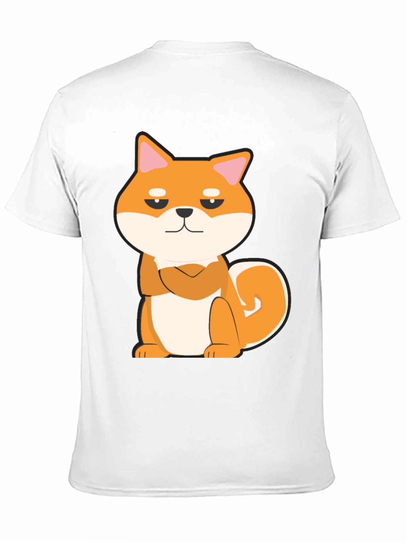 Cool Shiba Inu Graphic Tee - Black Cotton T-Shirt