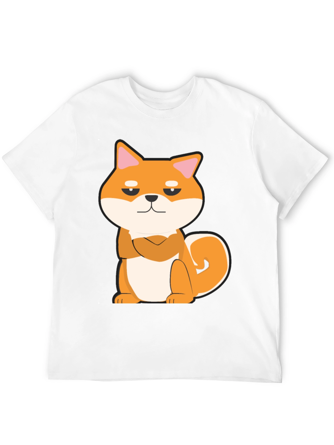 Cool Shiba Inu Graphic Tee - Black Cotton T-Shirt