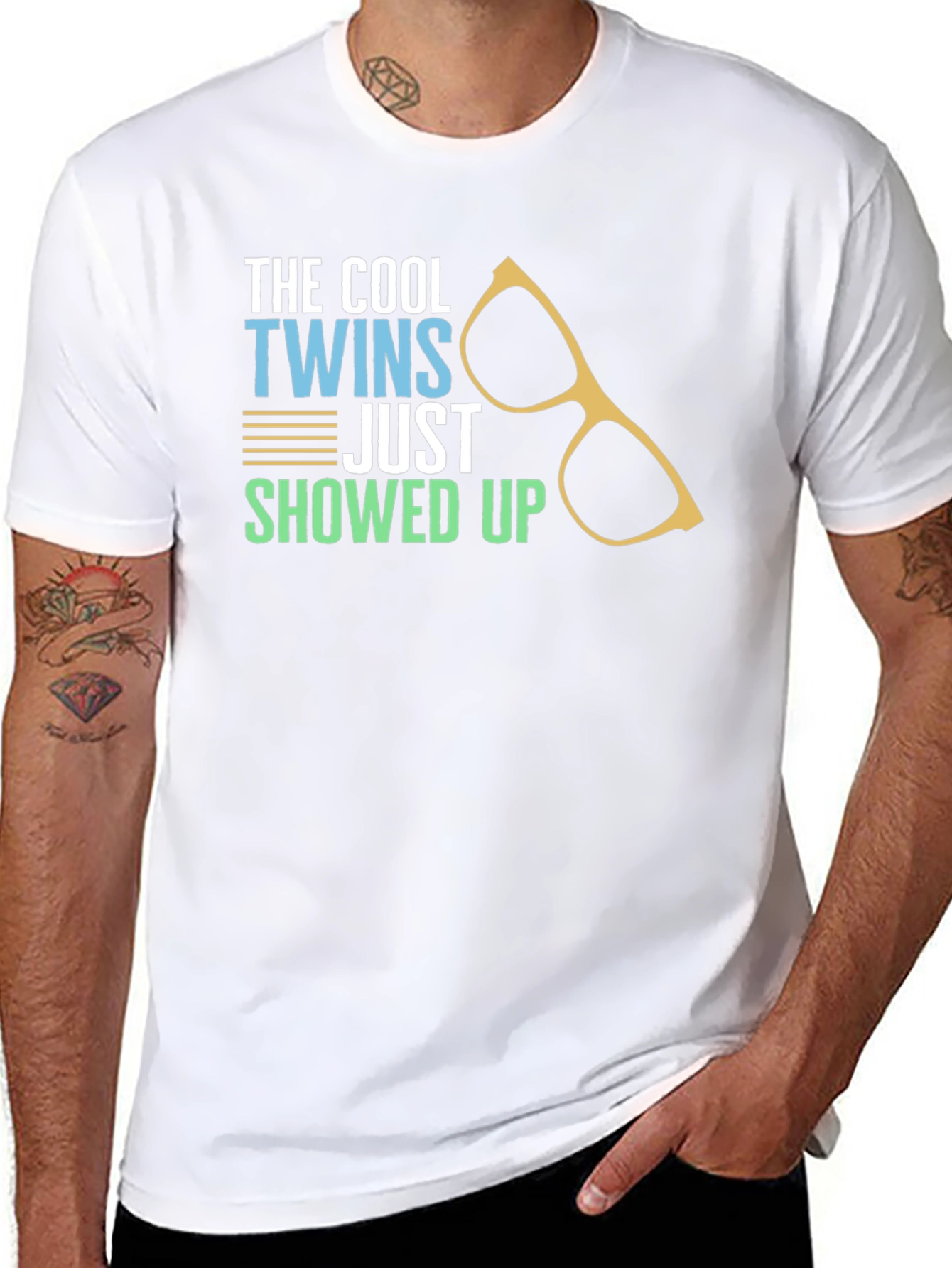 Cool Twins T-Shirt - Funny Graphic Tee