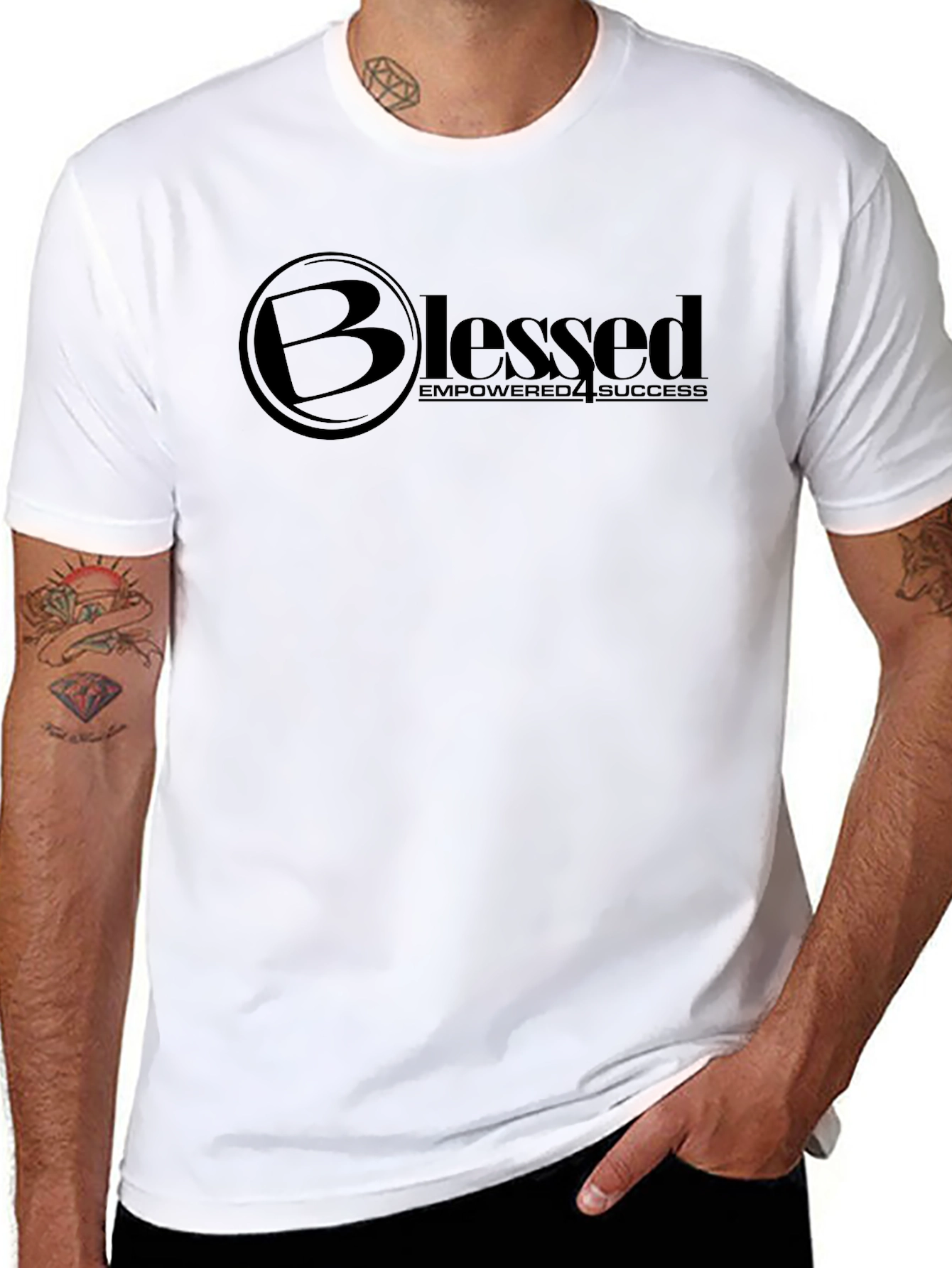 Blessed Empowered 4 Success Black T-Shirt