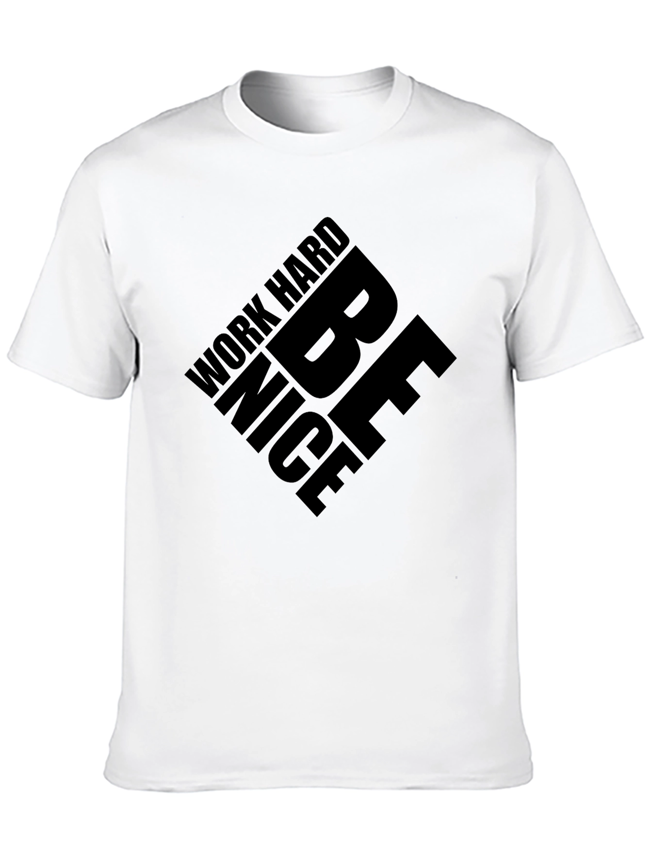 Work Hard Be Nice Black Graphic Tee