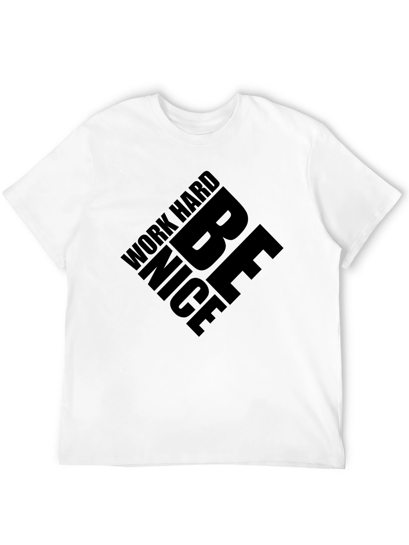 Work Hard Be Nice Black Graphic Tee