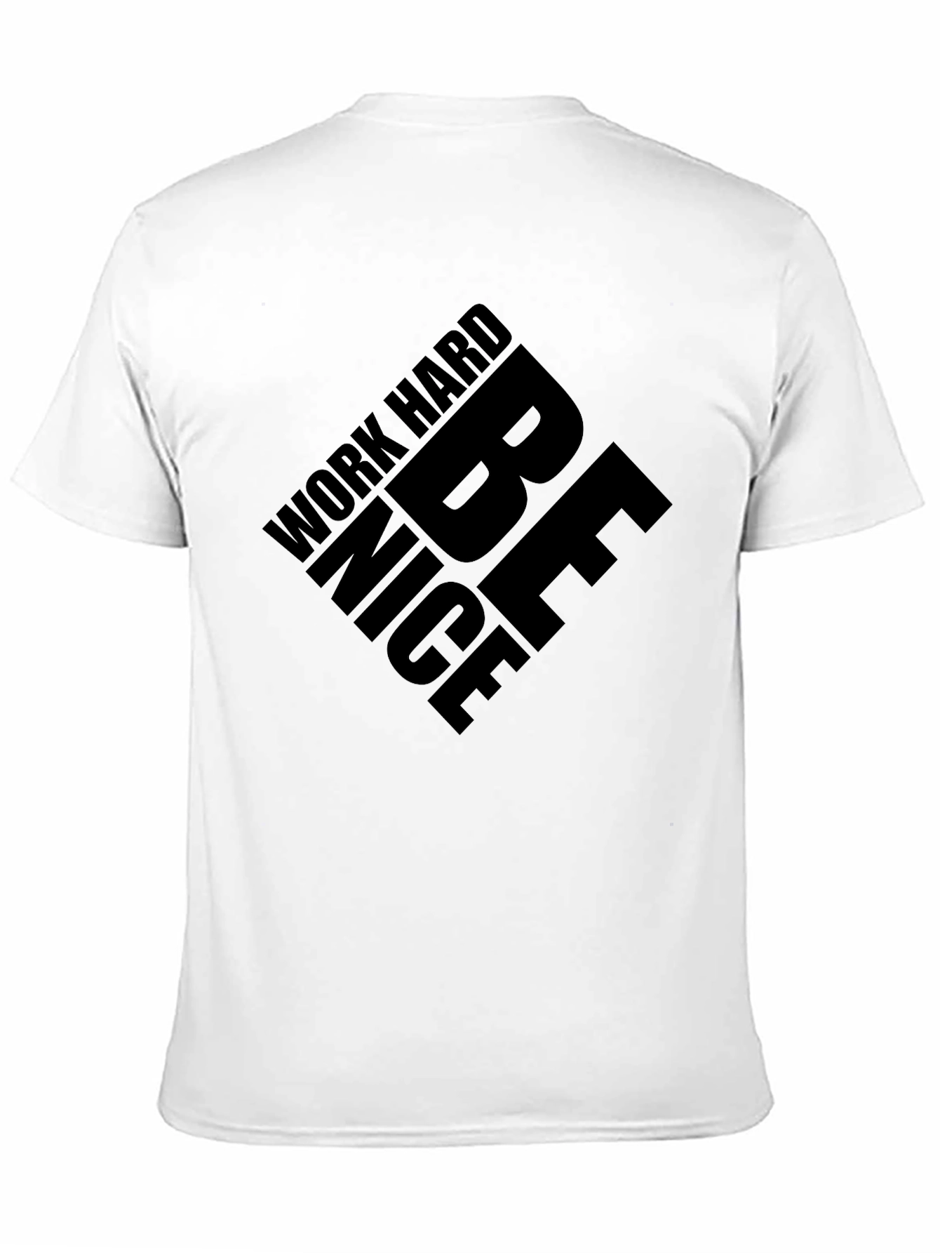 Work Hard Be Nice Black Graphic Tee