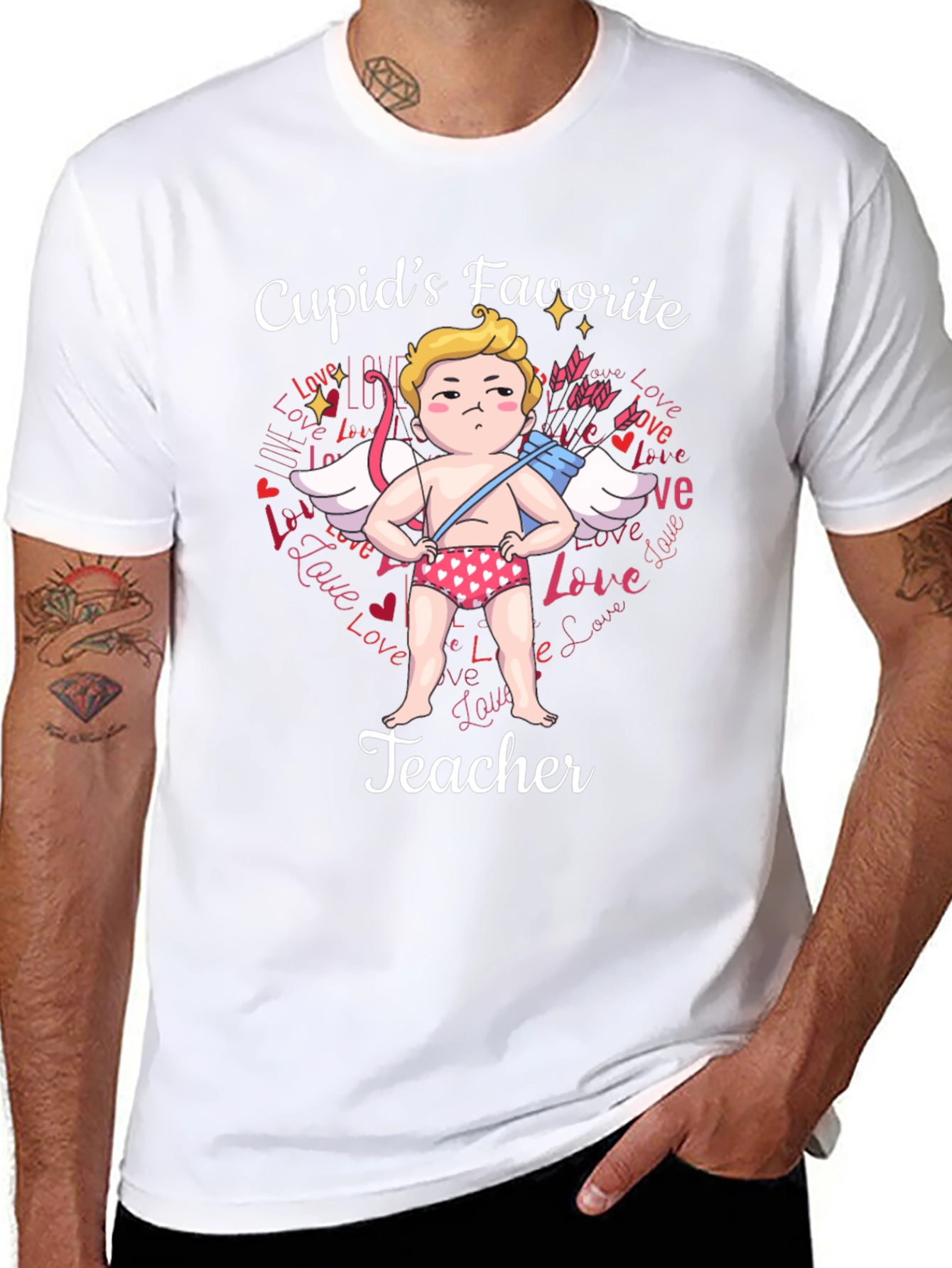 Cupids Favorite Teacher T-Shirt - Valentines Day