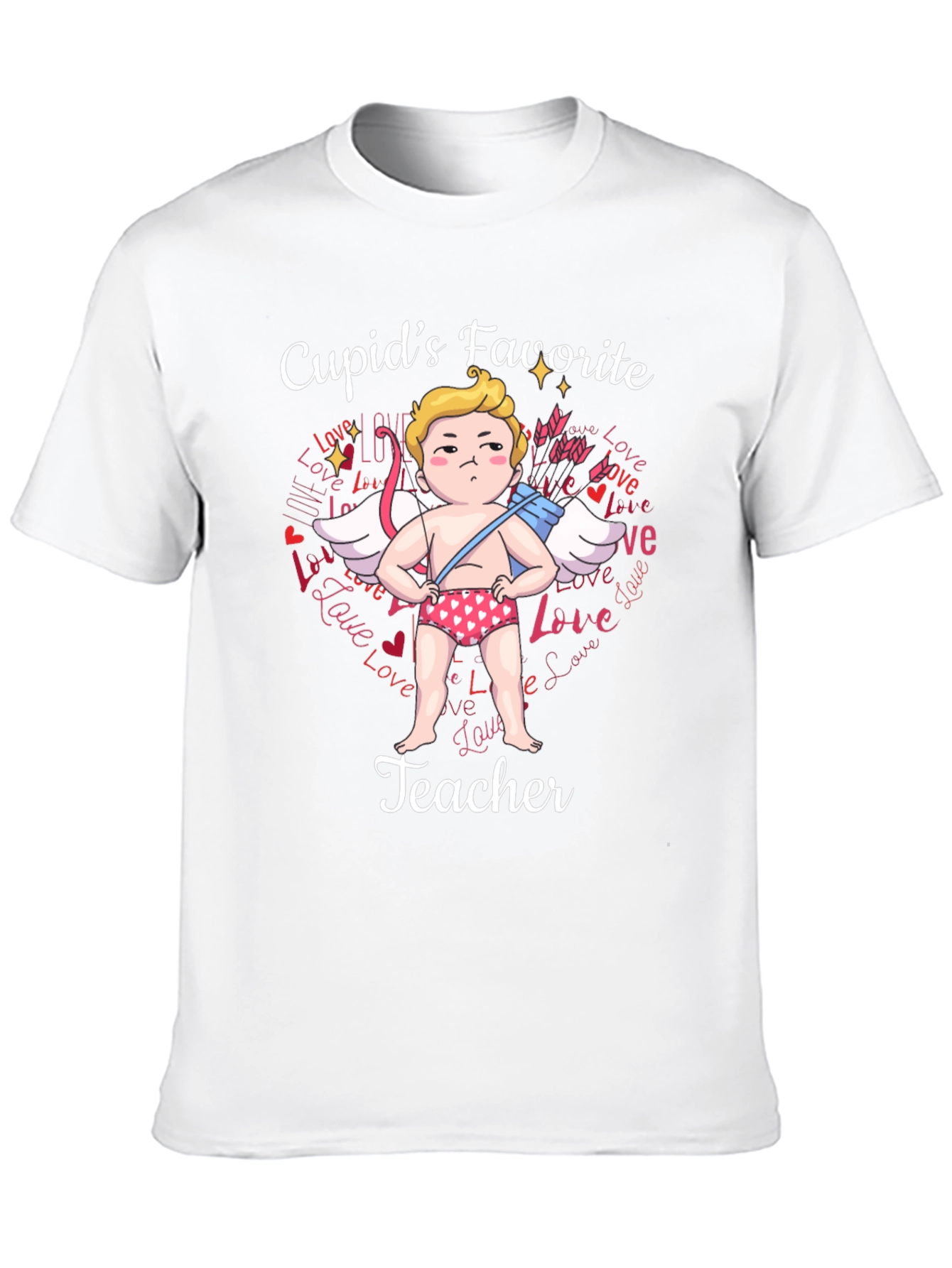 Cupids Favorite Teacher T-Shirt - Valentines Day