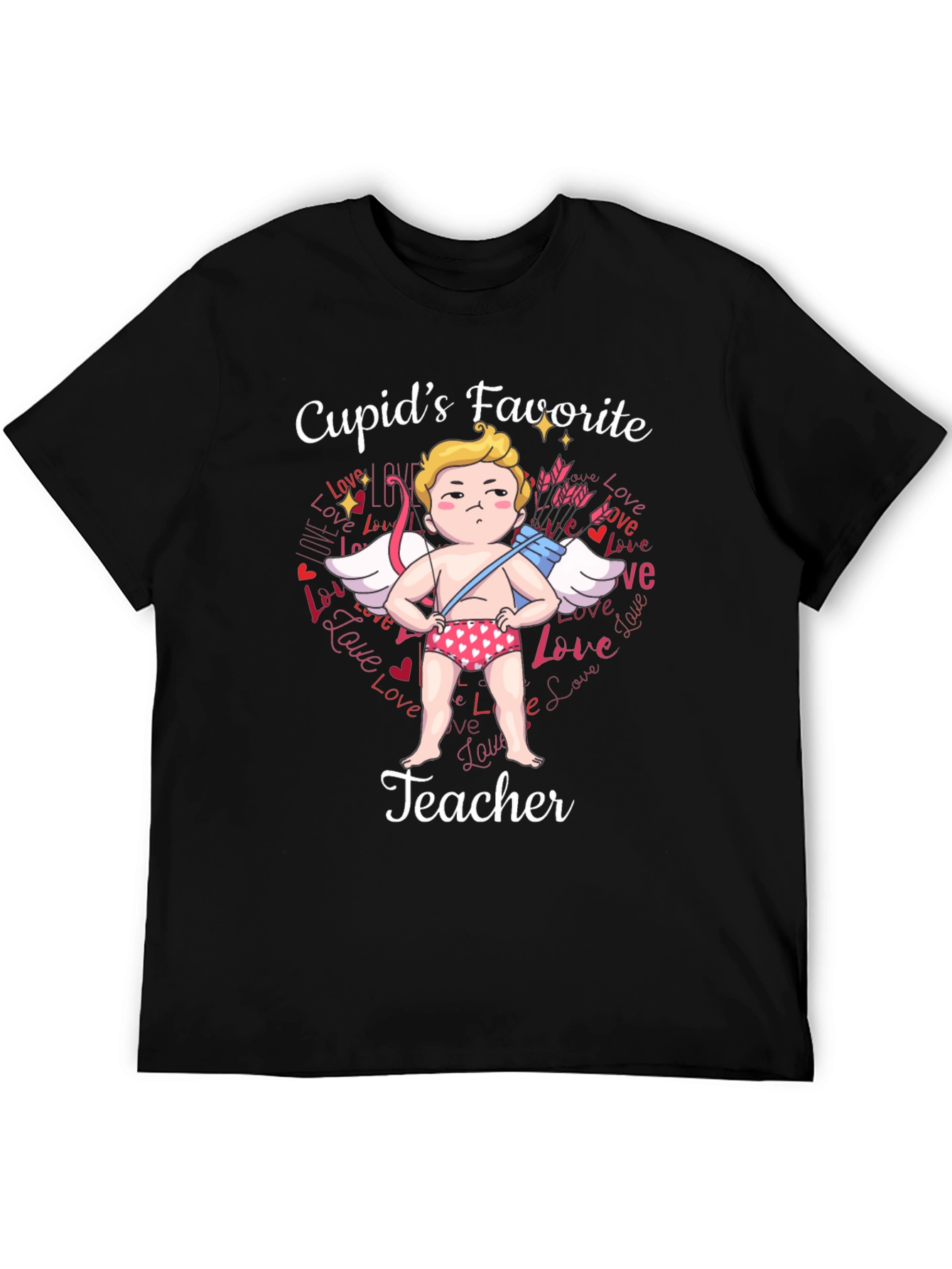 Cupids Favorite Teacher T-Shirt - Valentines Day