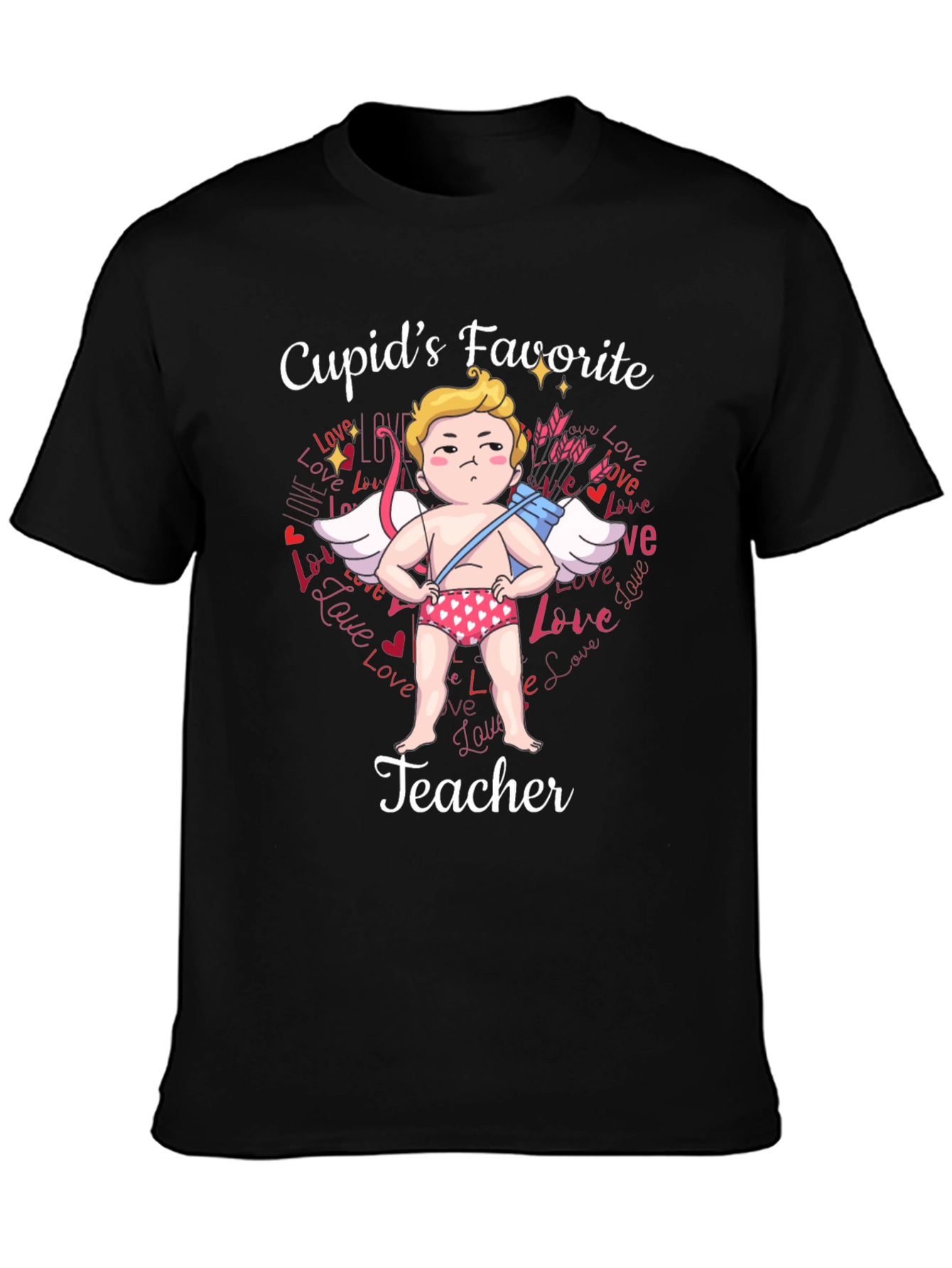 Cupids Favorite Teacher T-Shirt - Valentines Day