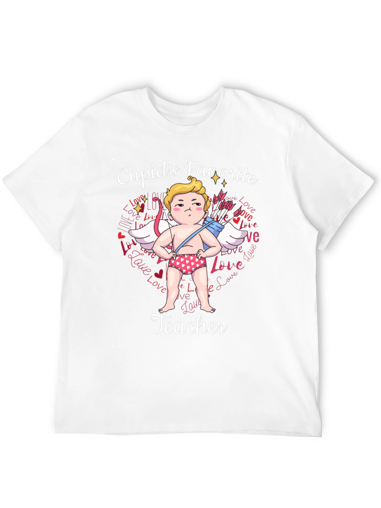 Cupids Favorite Teacher T-Shirt - Valentines Day