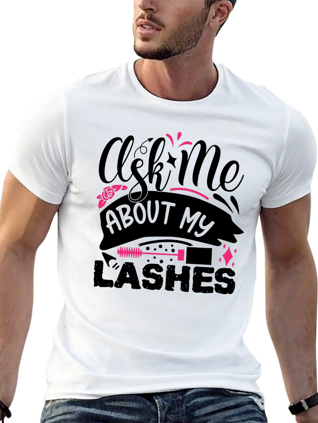 Ask Me About My Lashes Graphic Tee