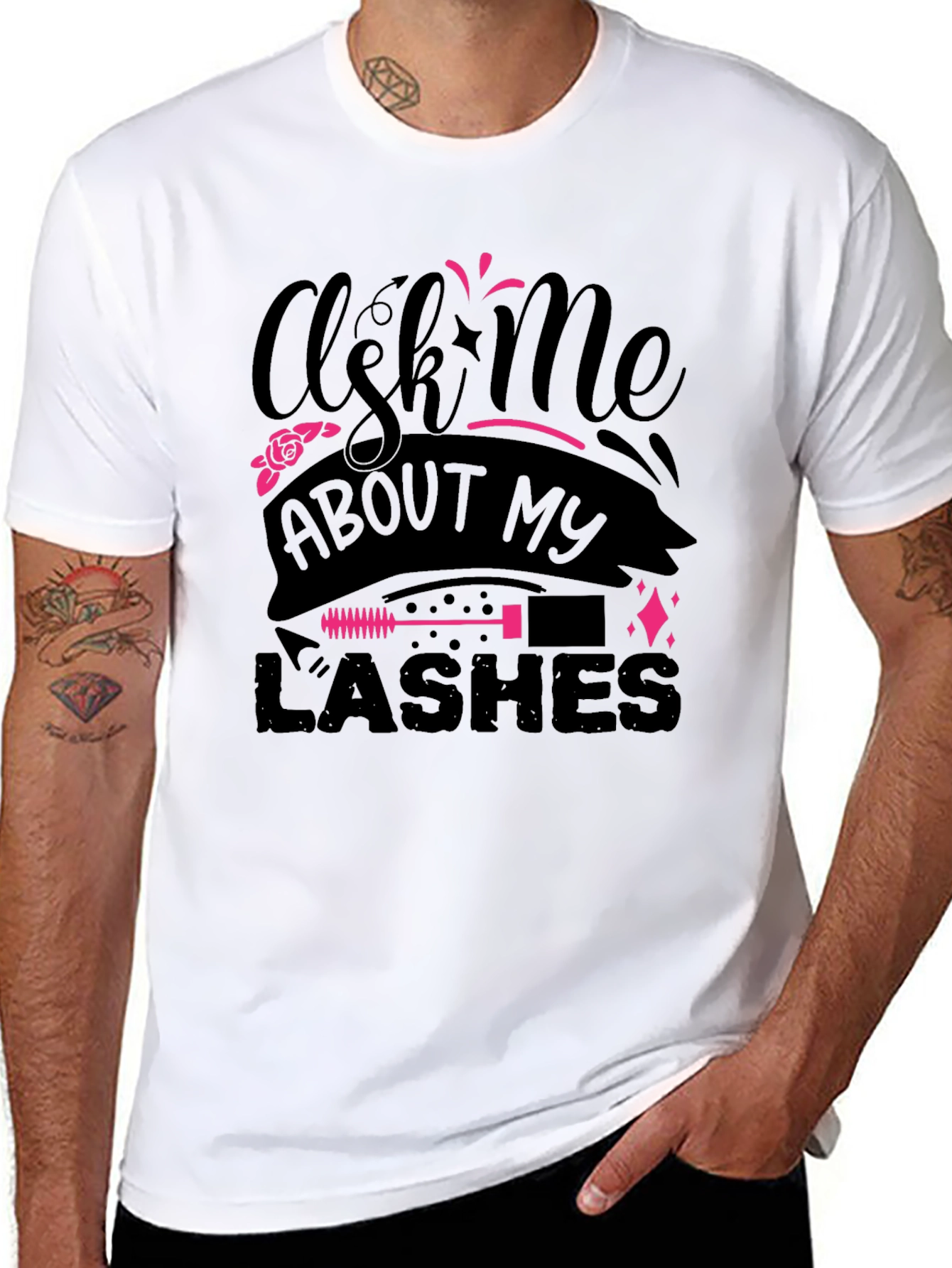 Ask Me About My Lashes Graphic Tee