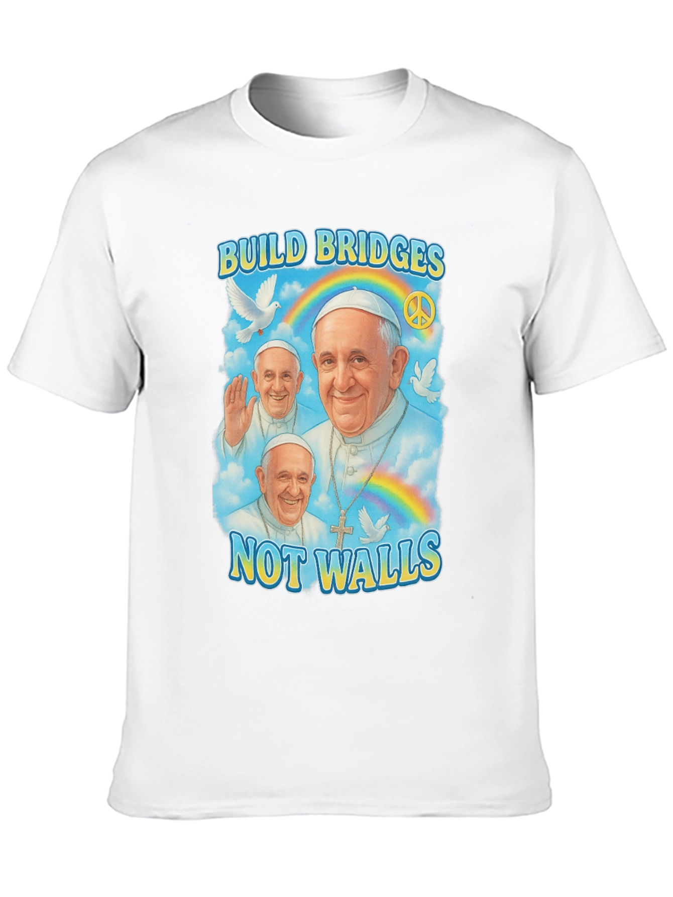 Build Bridges Pope Francis T-Shirt