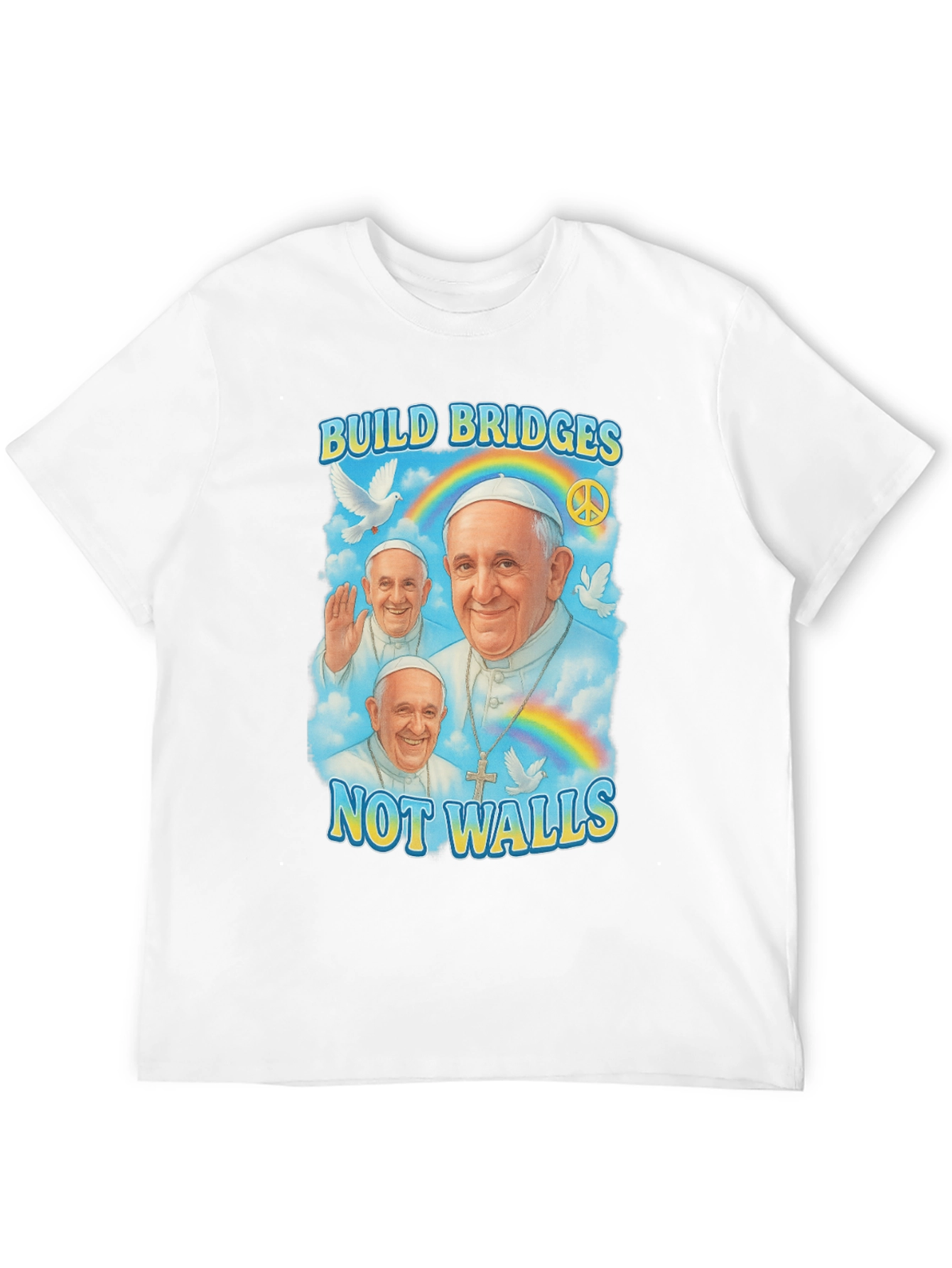 Build Bridges Pope Francis T-Shirt
